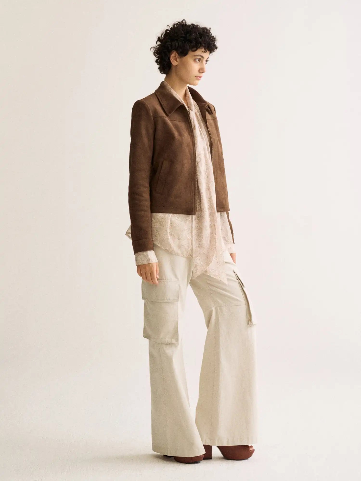 FirstFloor Faux Suede Fitted Jacket | Canton Collective