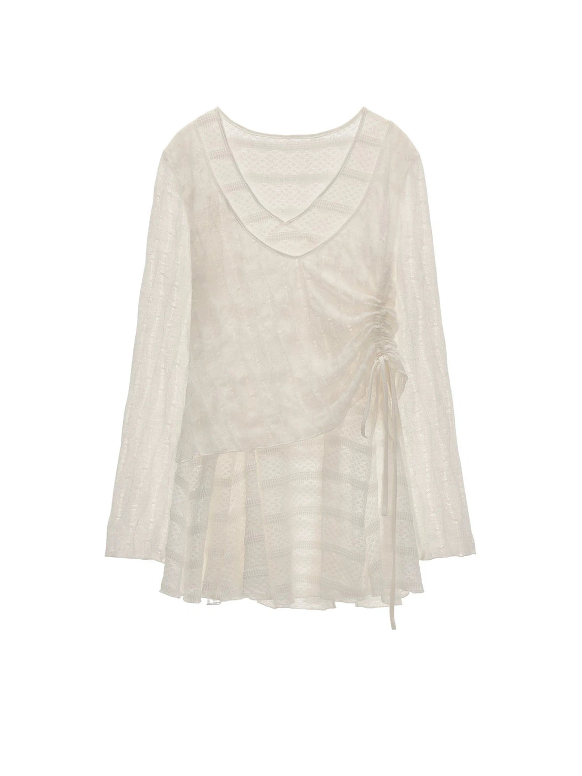 MAMC Faux Two-Piece Long Sleeve Lace Top | Canton Collective