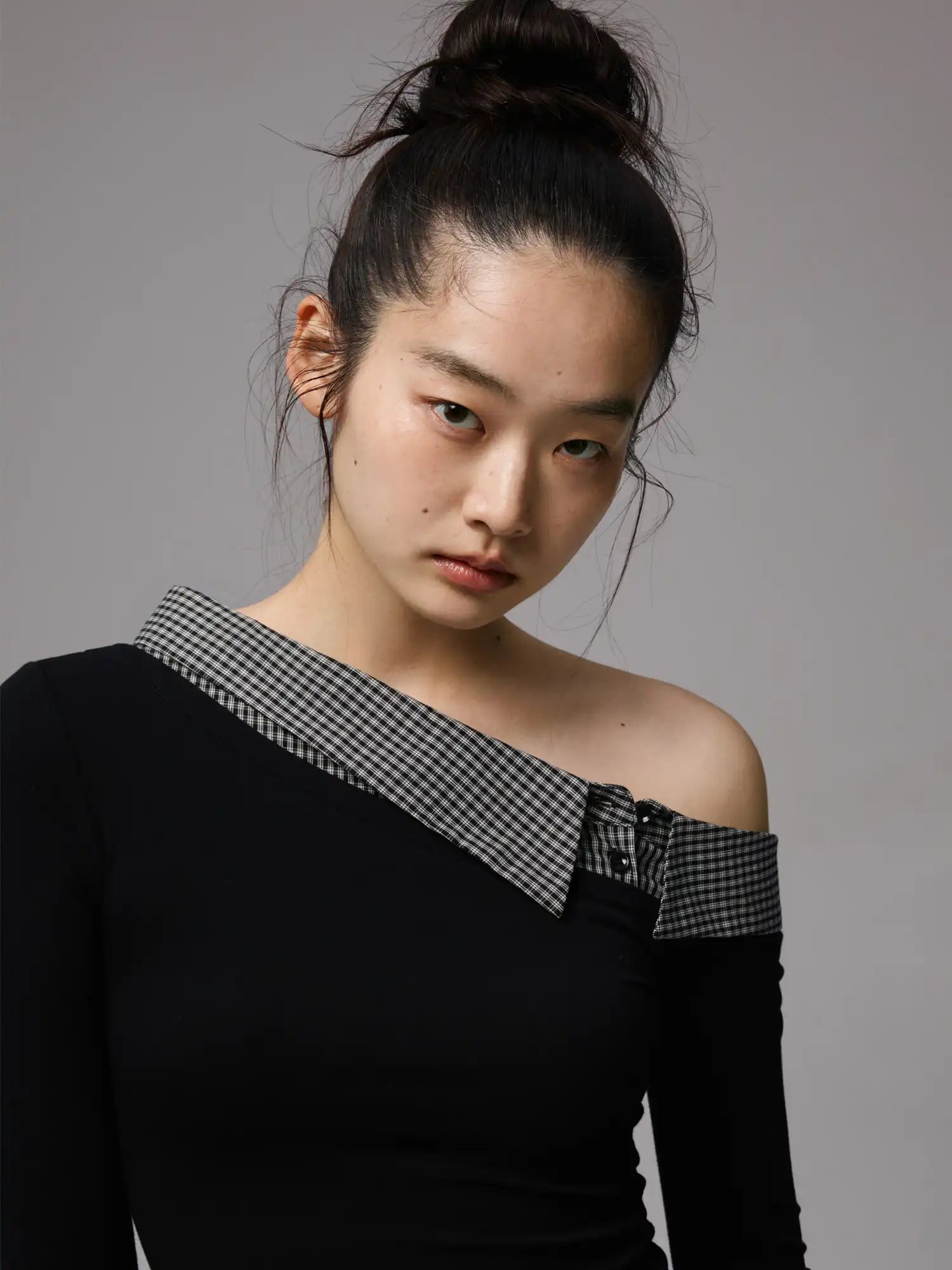 1Jinn Studio Faux Two Piece Off Shoulder Top | Canton Collective