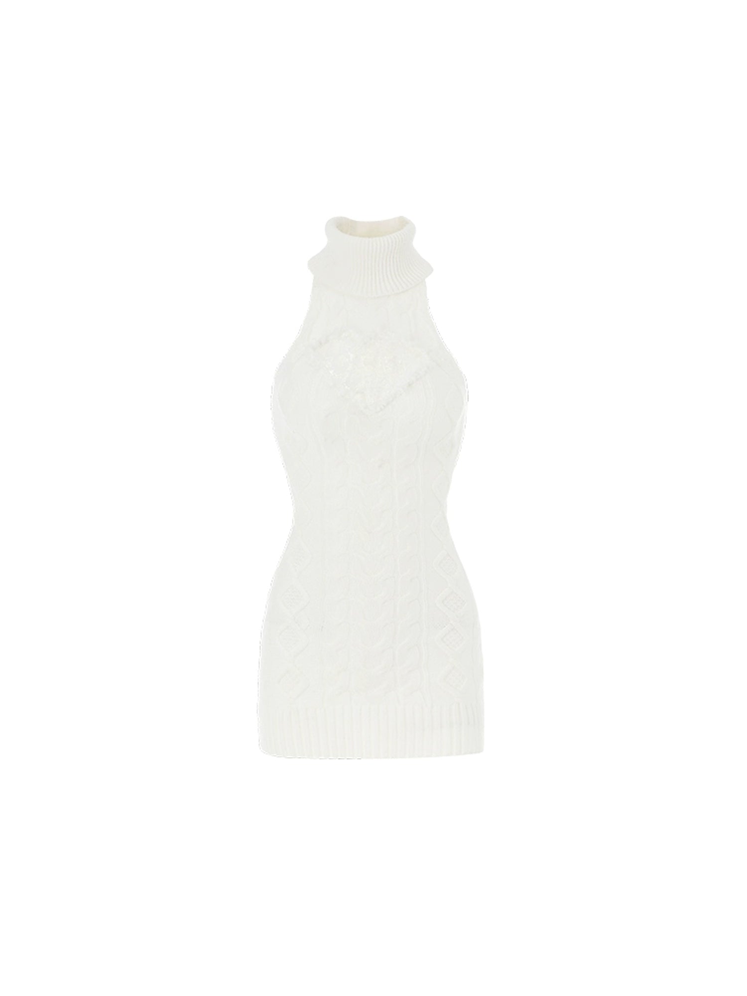 1Jinn Studio Feminine Lace and Knit High-Neck Dress | Canton Collective