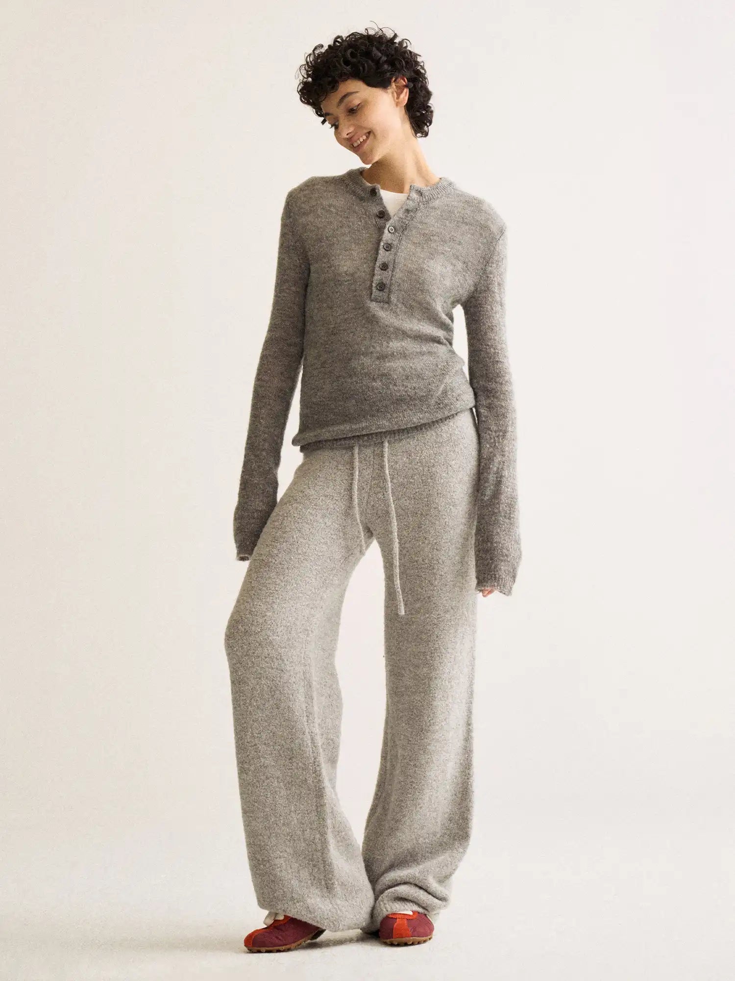 FirstFloor Fitted Henley Neck Sweater | Canton Collective