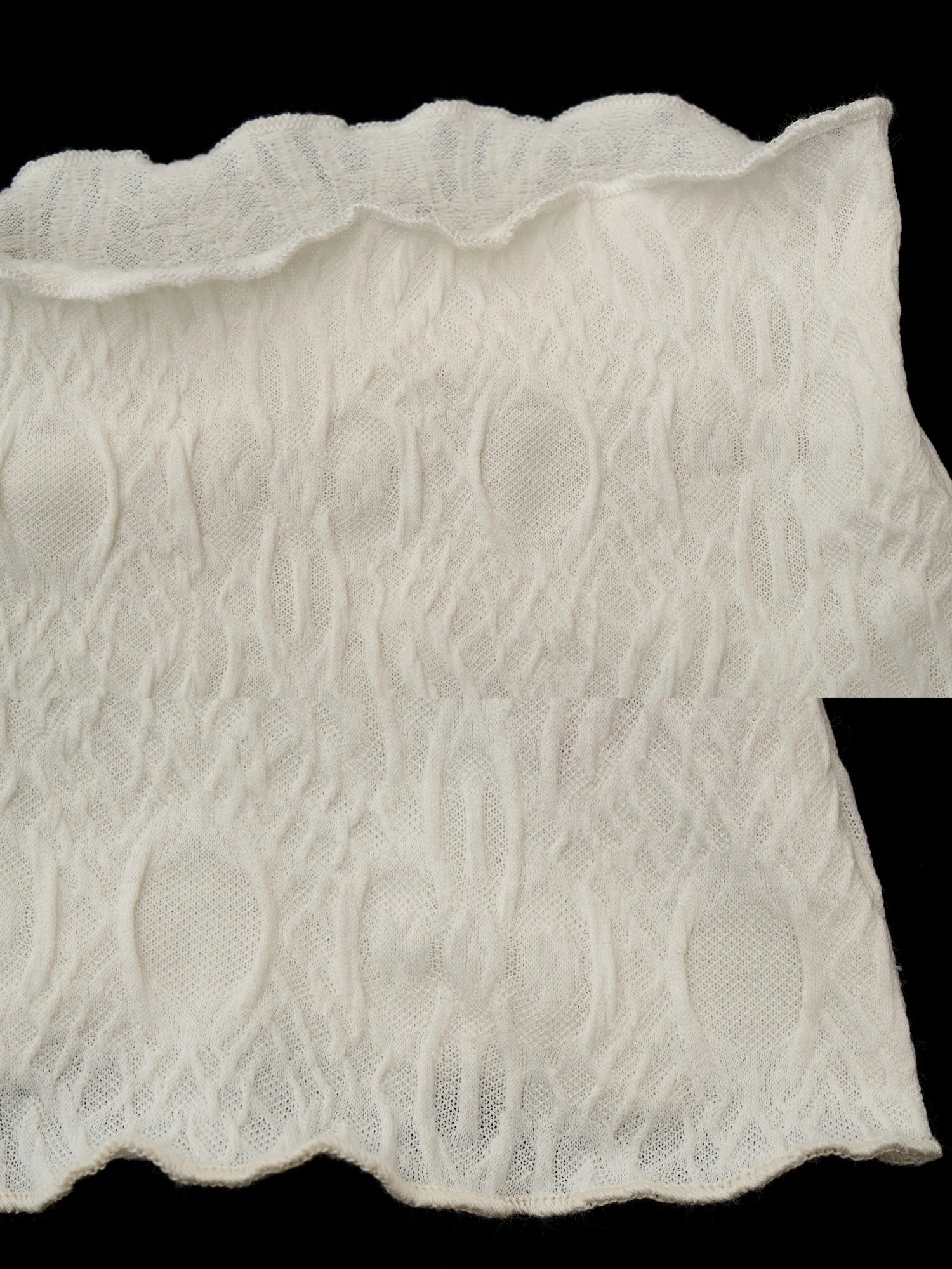 MAMC Fitted Long Sleeve Textured Turtleneck Top | Canton Collective