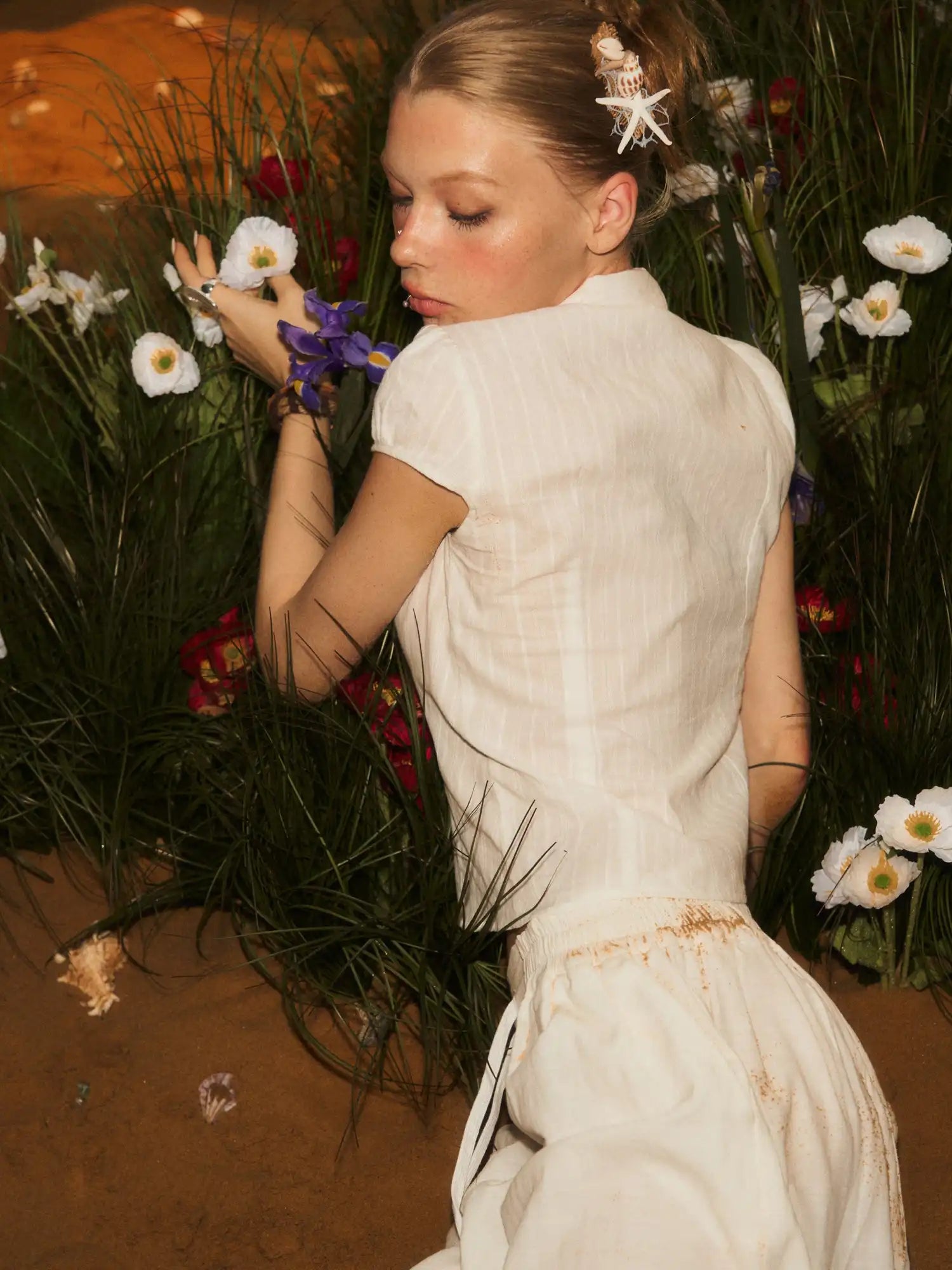 Deleteex Fitted Pinstripe White Shirt | Canton Collective