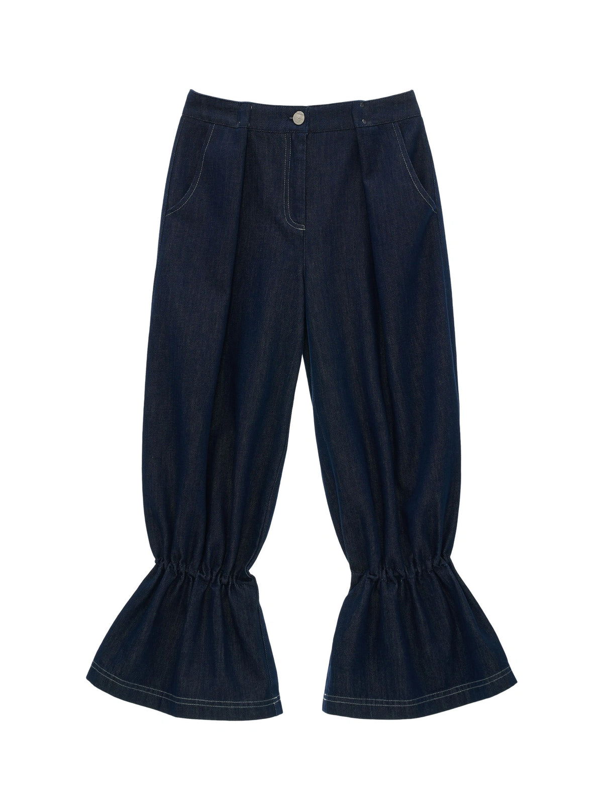 MAMC Flare Cuffs Cropped Barrel Leg Jeans | Canton Collective