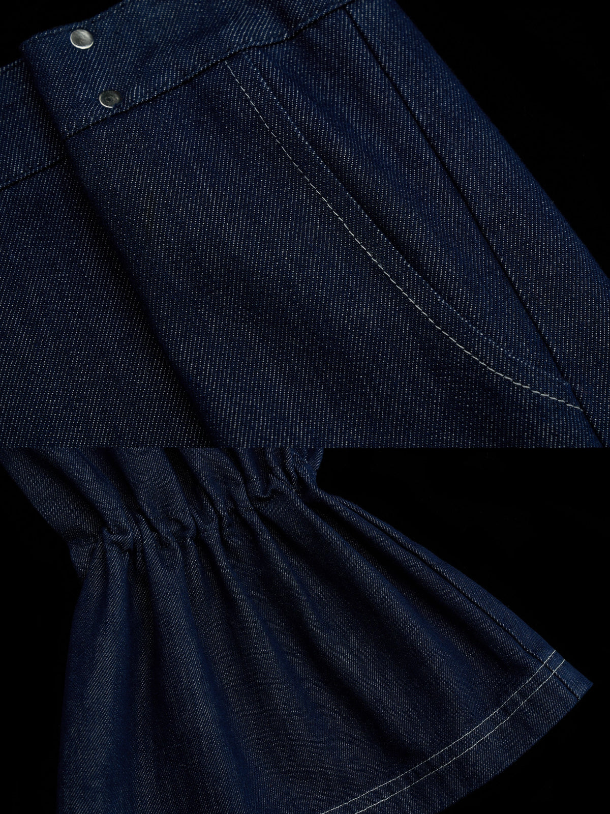 MAMC Flare Cuffs Cropped Barrel Leg Jeans | Canton Collective