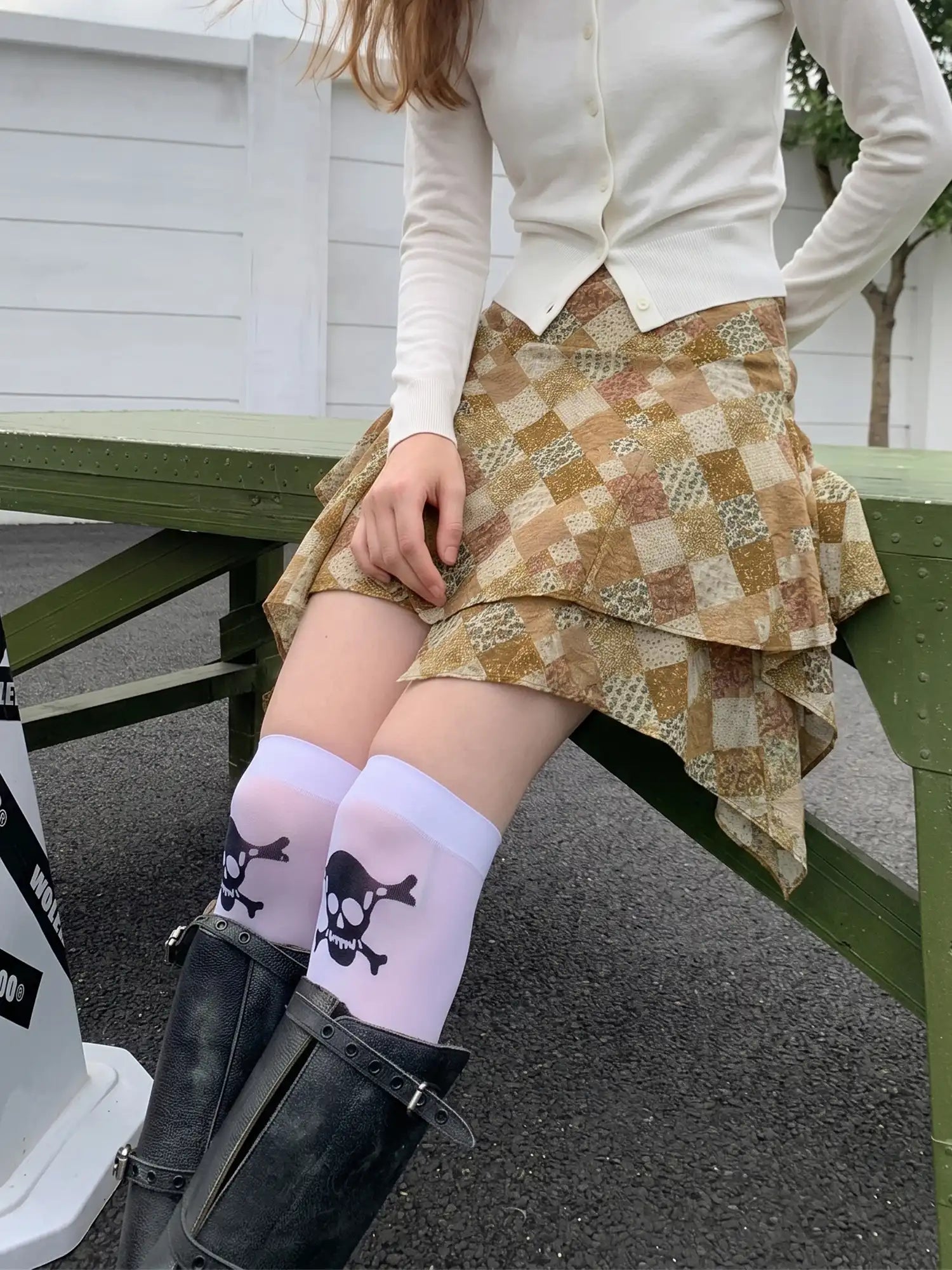 CantonCollective Design Floral Wrap Skirt with Handkerchief Hem | Canton Collective