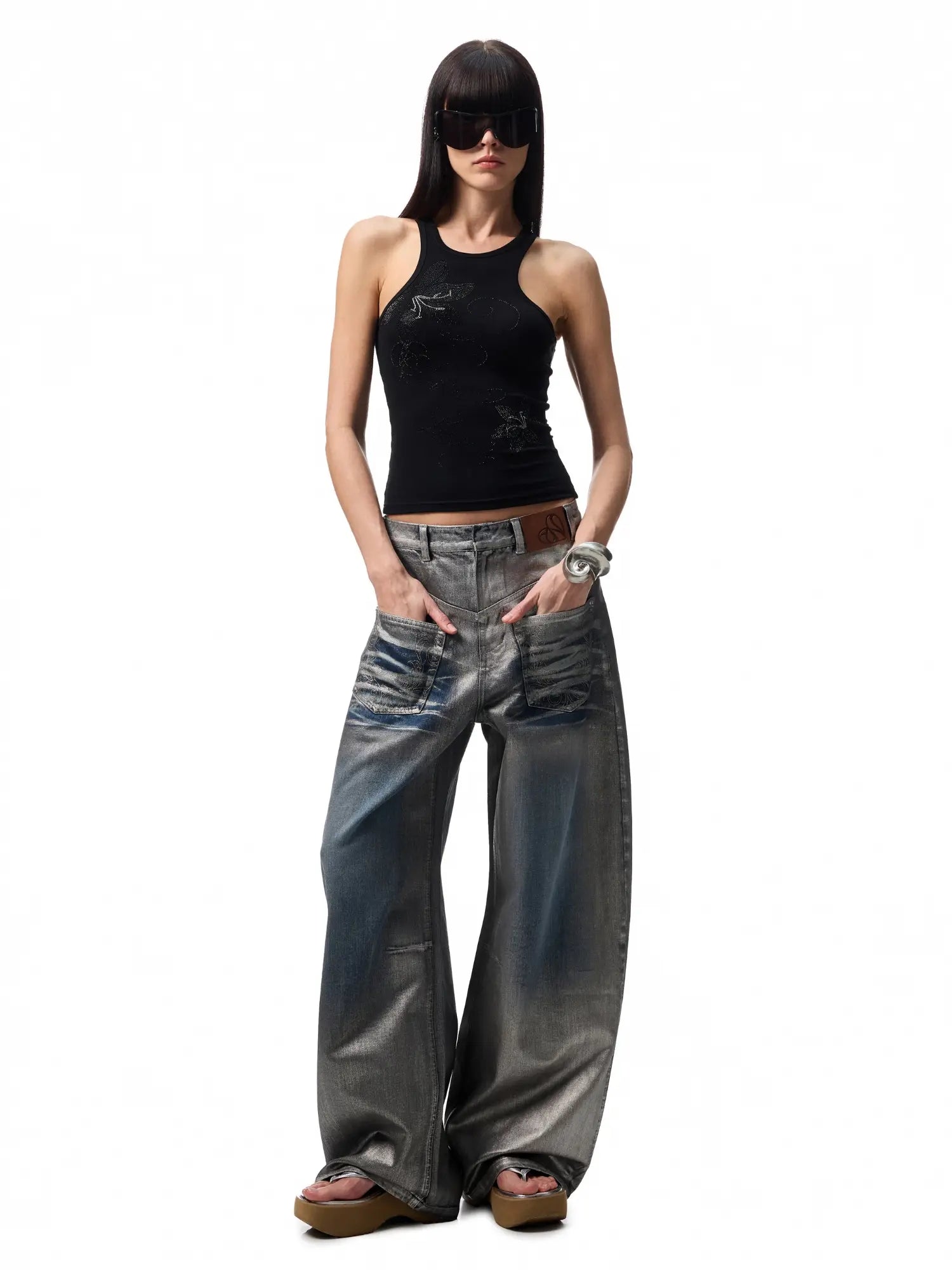 1Jinn Studio Foil Denim Jeans | Canton Collective