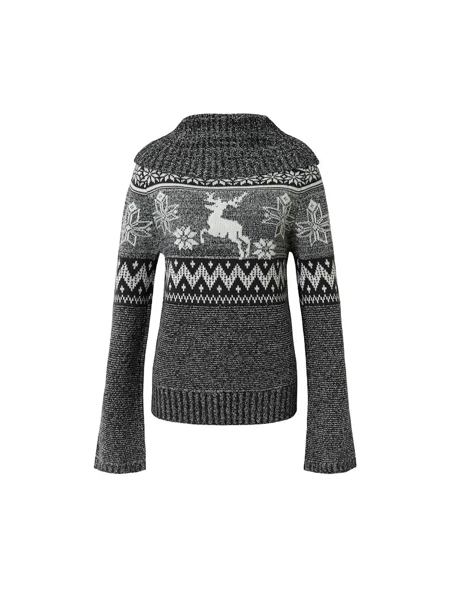 Foldover Fair Isle Sweater