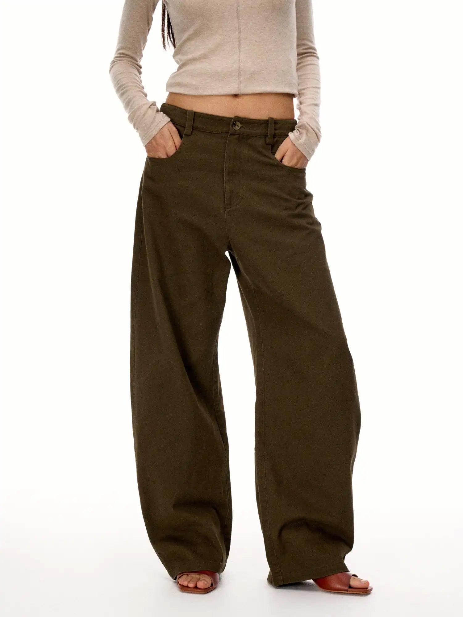 FirstFloor French Style Cotton Baggy Cargo Pants | Canton Collective