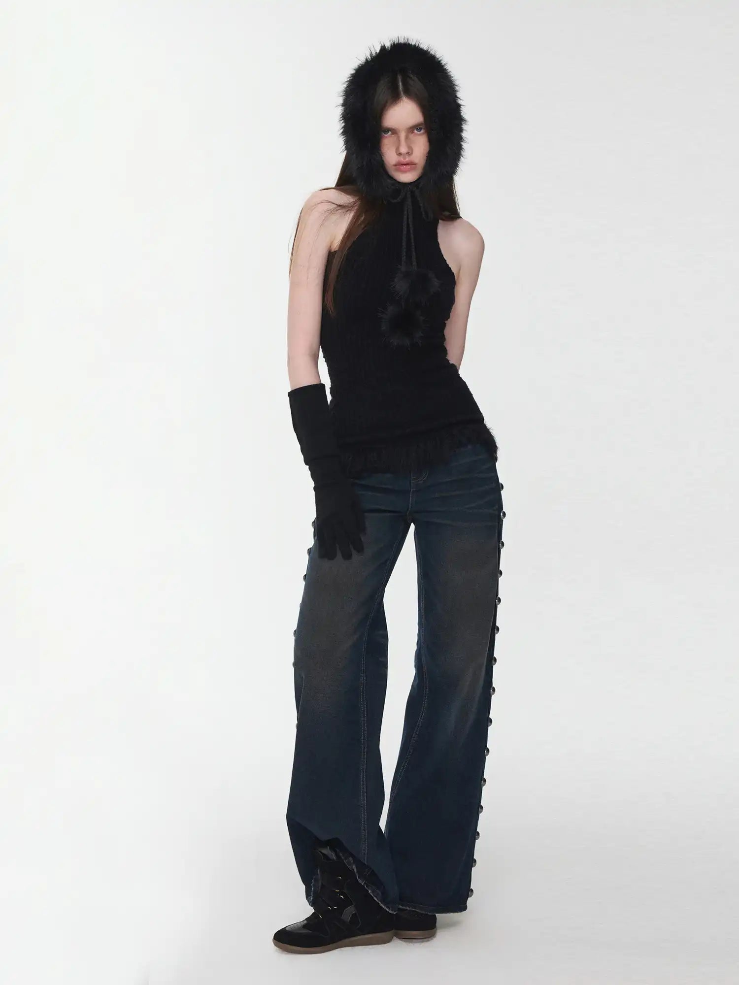 1Jinn Studio Fringe Knit Vest & Cardigan Vest Set | Canton Collective