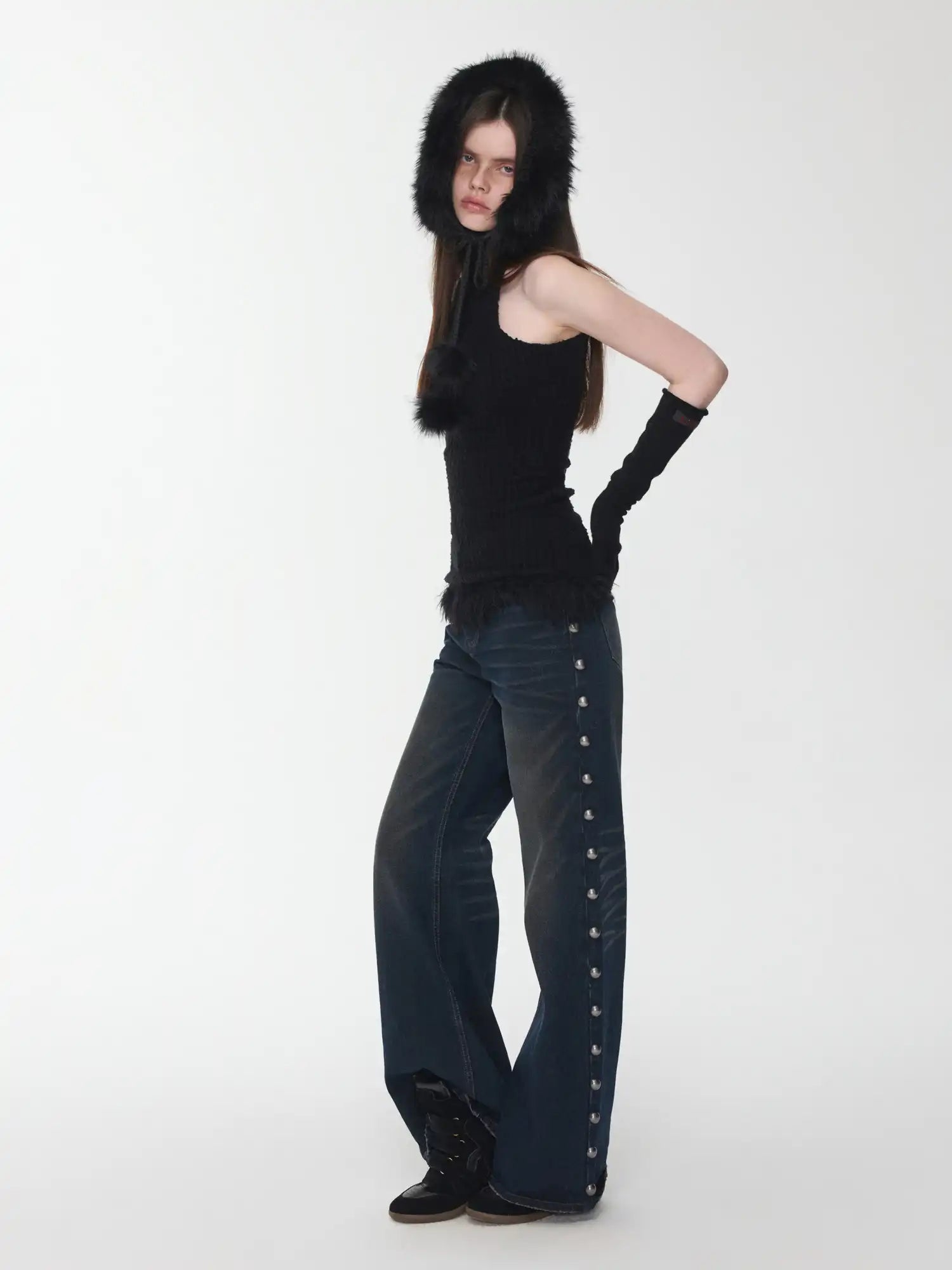 1Jinn Studio Fringe Knit Vest & Cardigan Vest Set | Canton Collective