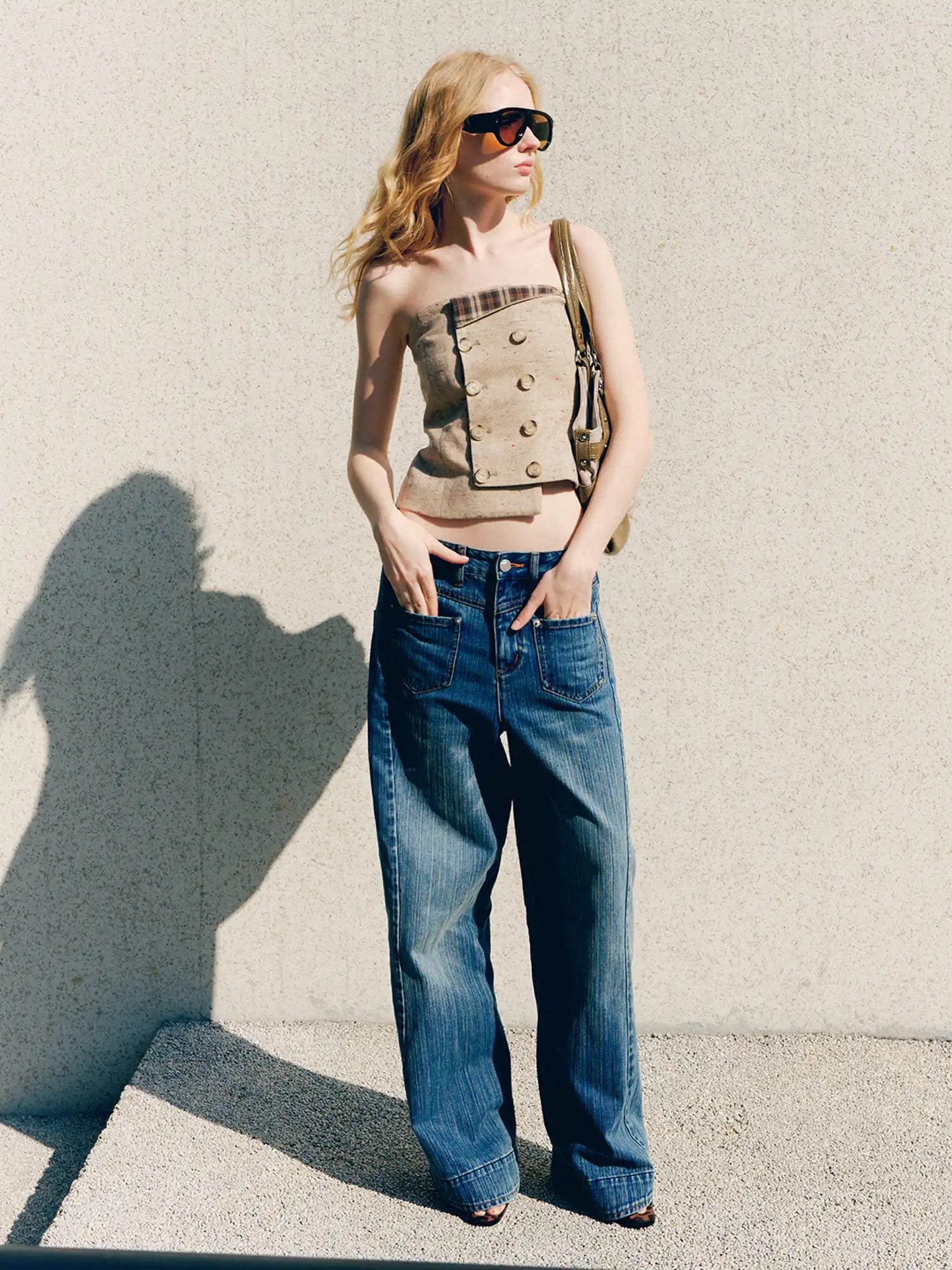 Deleteex Front Patch Mini Pocket Diagonal Jean | Canton Collective