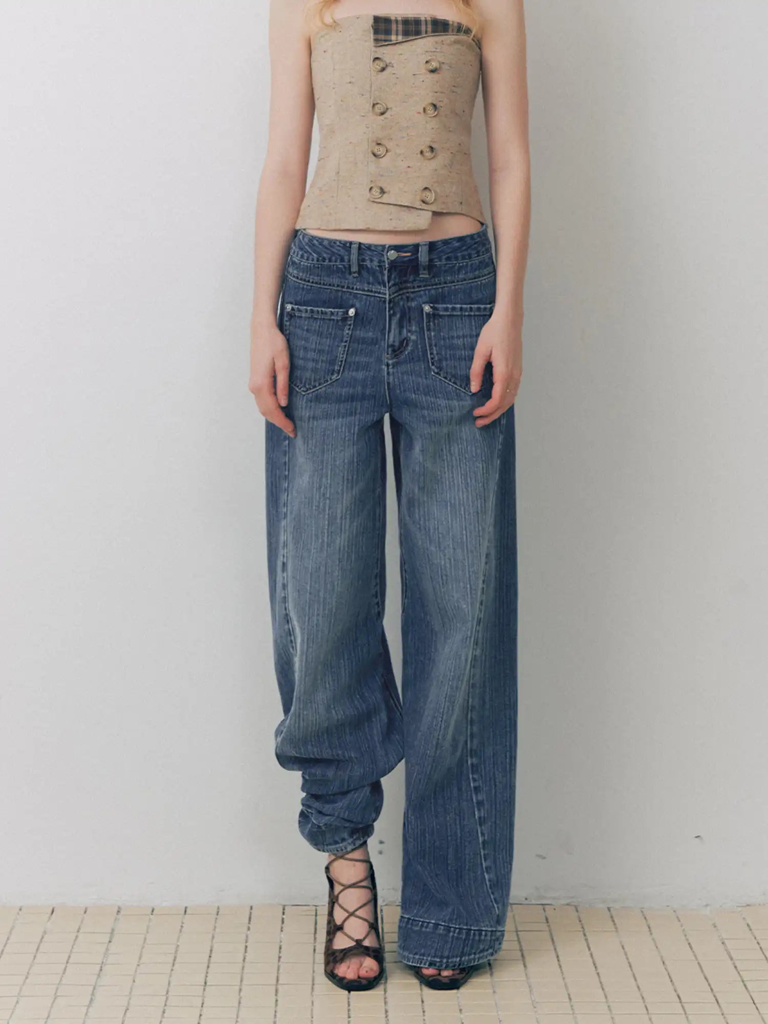 Deleteex Front Patch Mini Pocket Diagonal Jean | Canton Collective