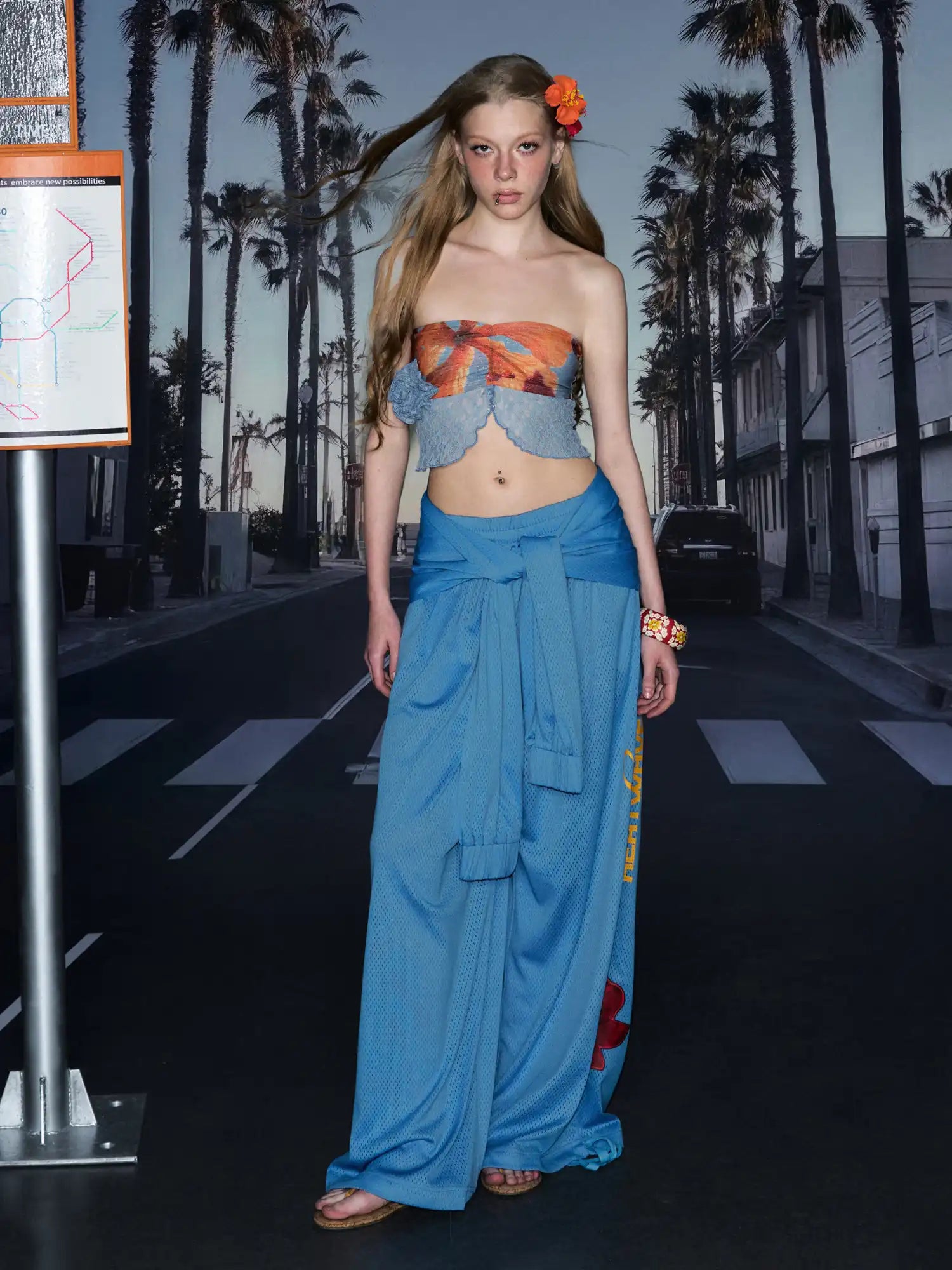 Deleteex Fruit Print Beach Corset Top | Canton Collective