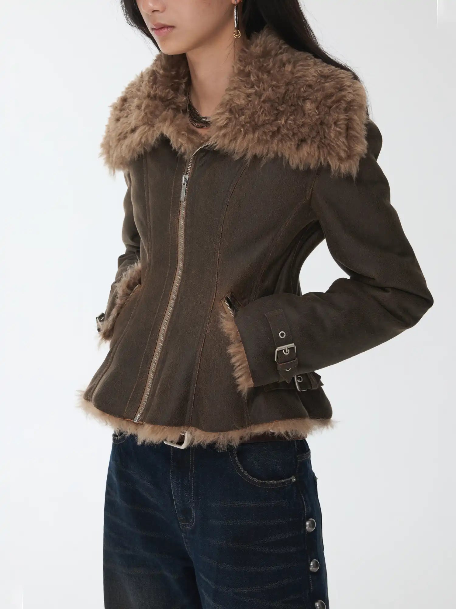 1Jinn Studio Fur Lapel Jacket | Canton Collective