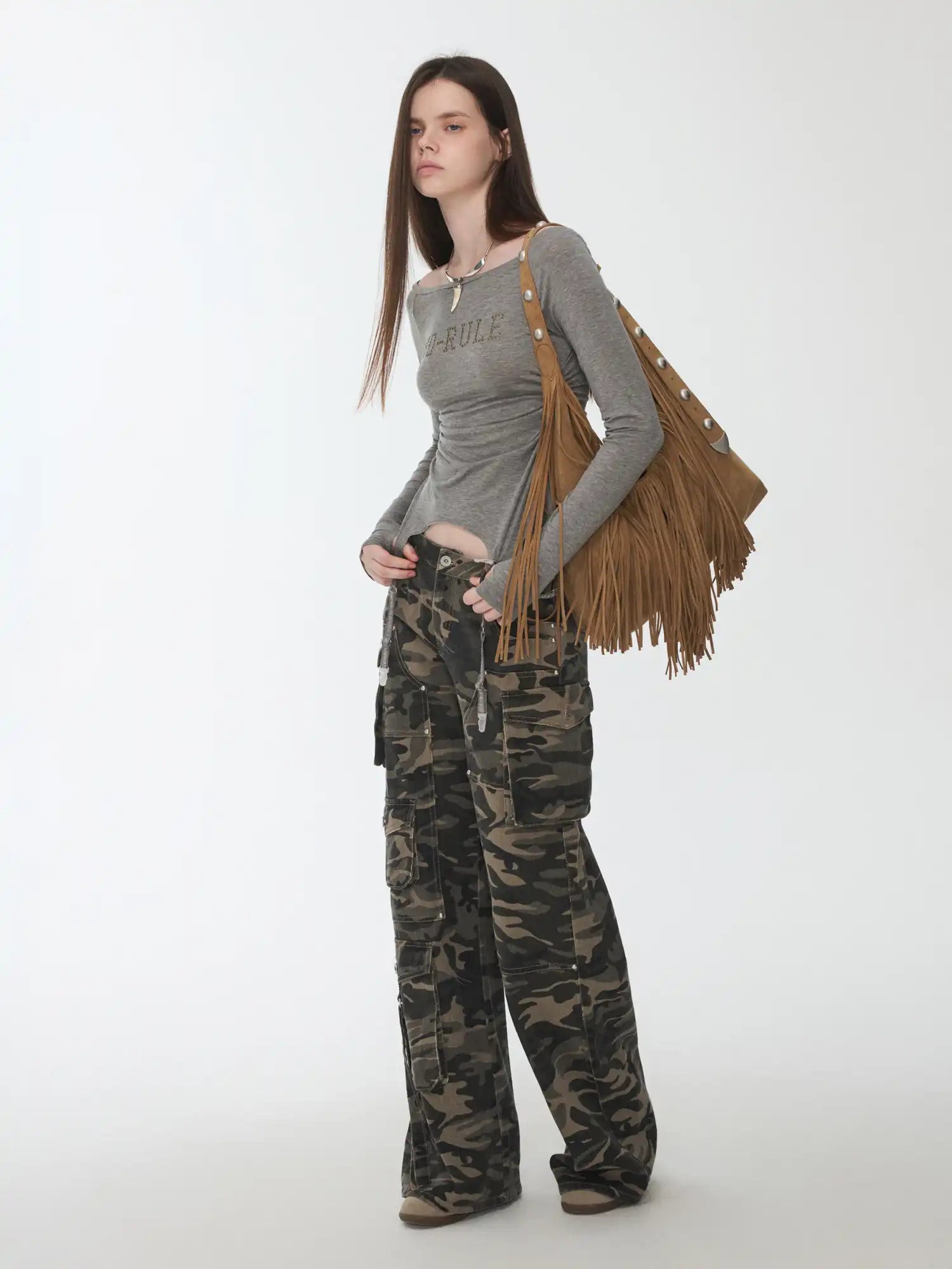 1Jinn Studio Garter Belt Boat Neck Ruched Top | Canton Collective