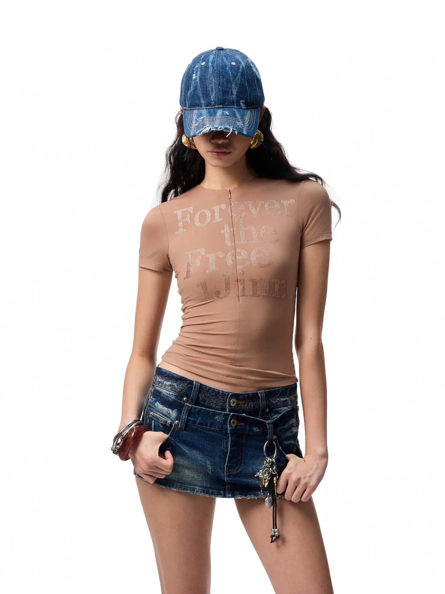 1Jinn Studio Feather Halter Top | Canton Collective