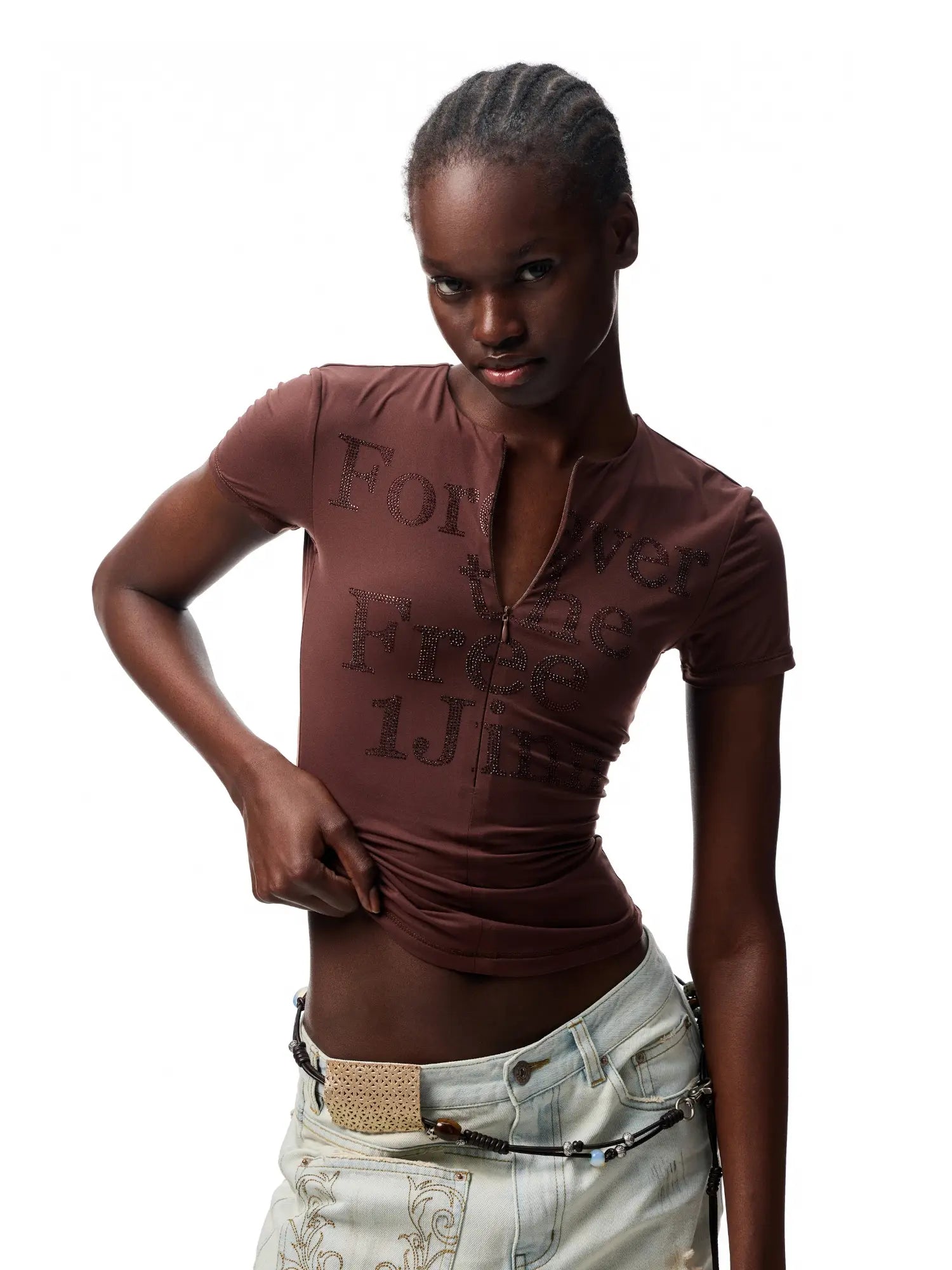 1Jinn Studio Feather Halter Top | Canton Collective