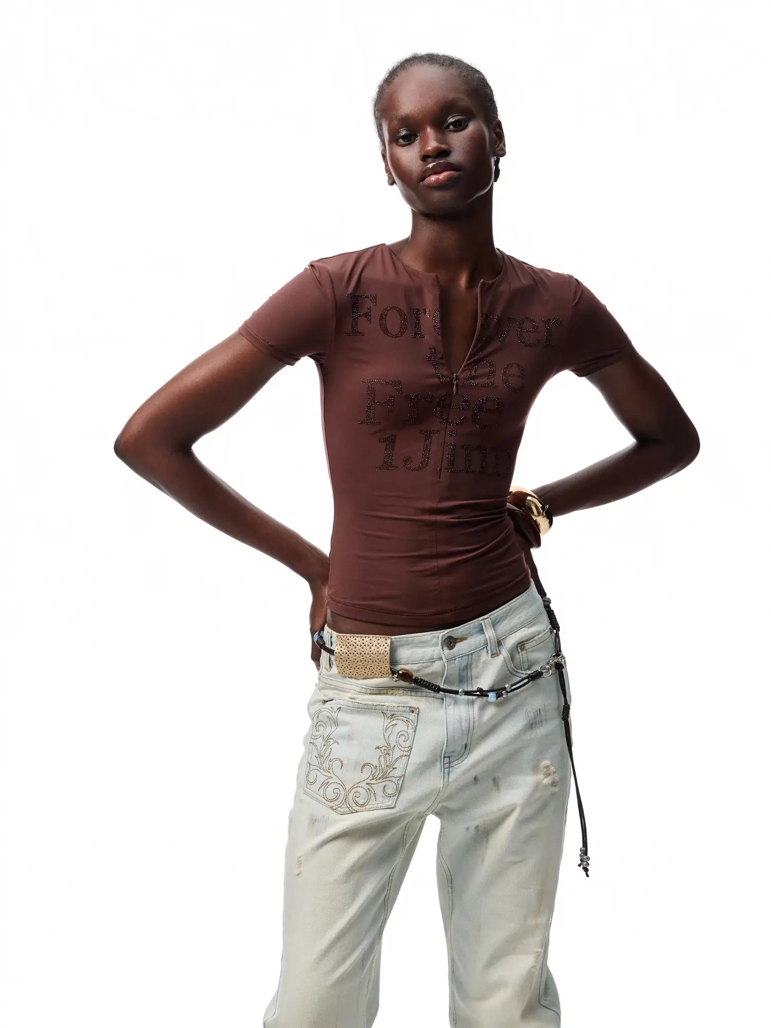 1Jinn Studio Feather Halter Top | Canton Collective