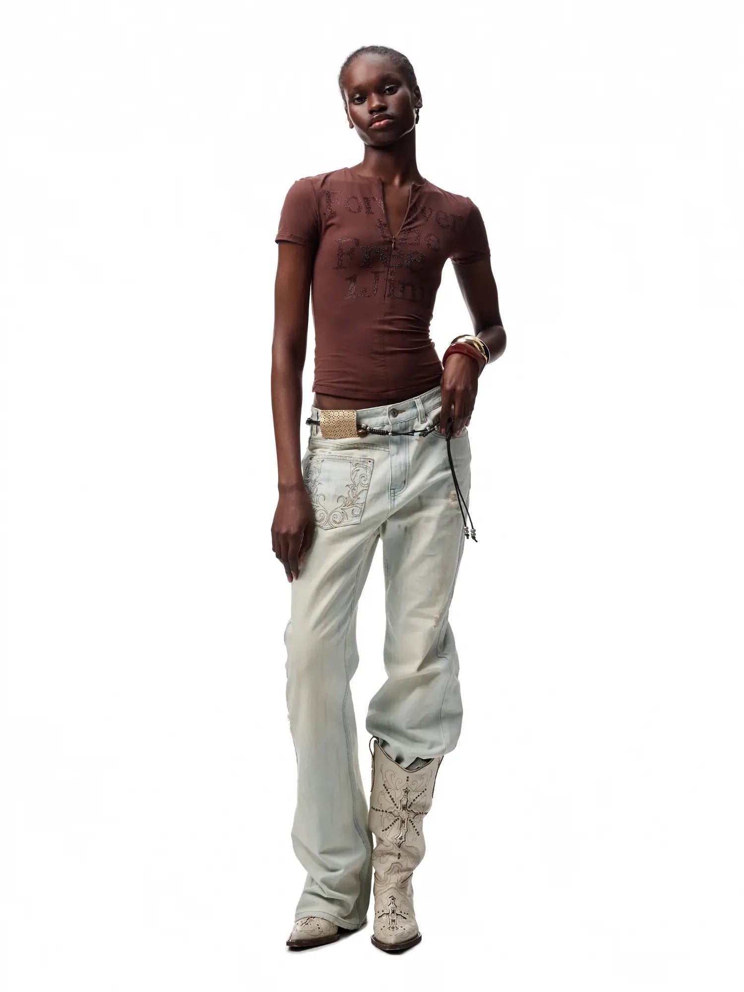 1Jinn Studio Feather Halter Top | Canton Collective