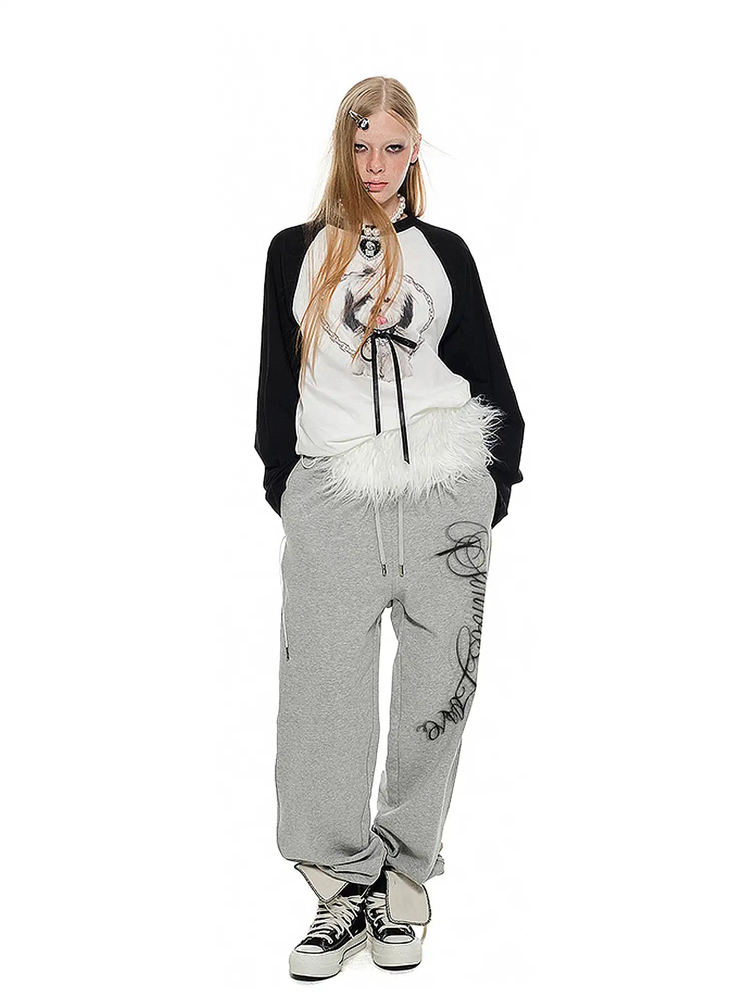 1Jinn Studio Graphic Stripes Long Sleeve Top | Canton Collective