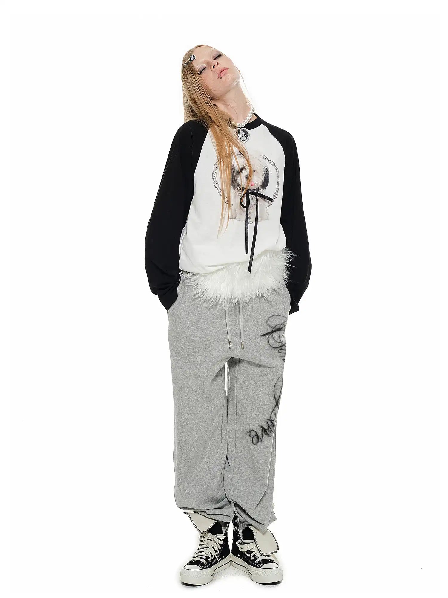 1Jinn Studio Graphic Stripes Long Sleeve Top | Canton Collective