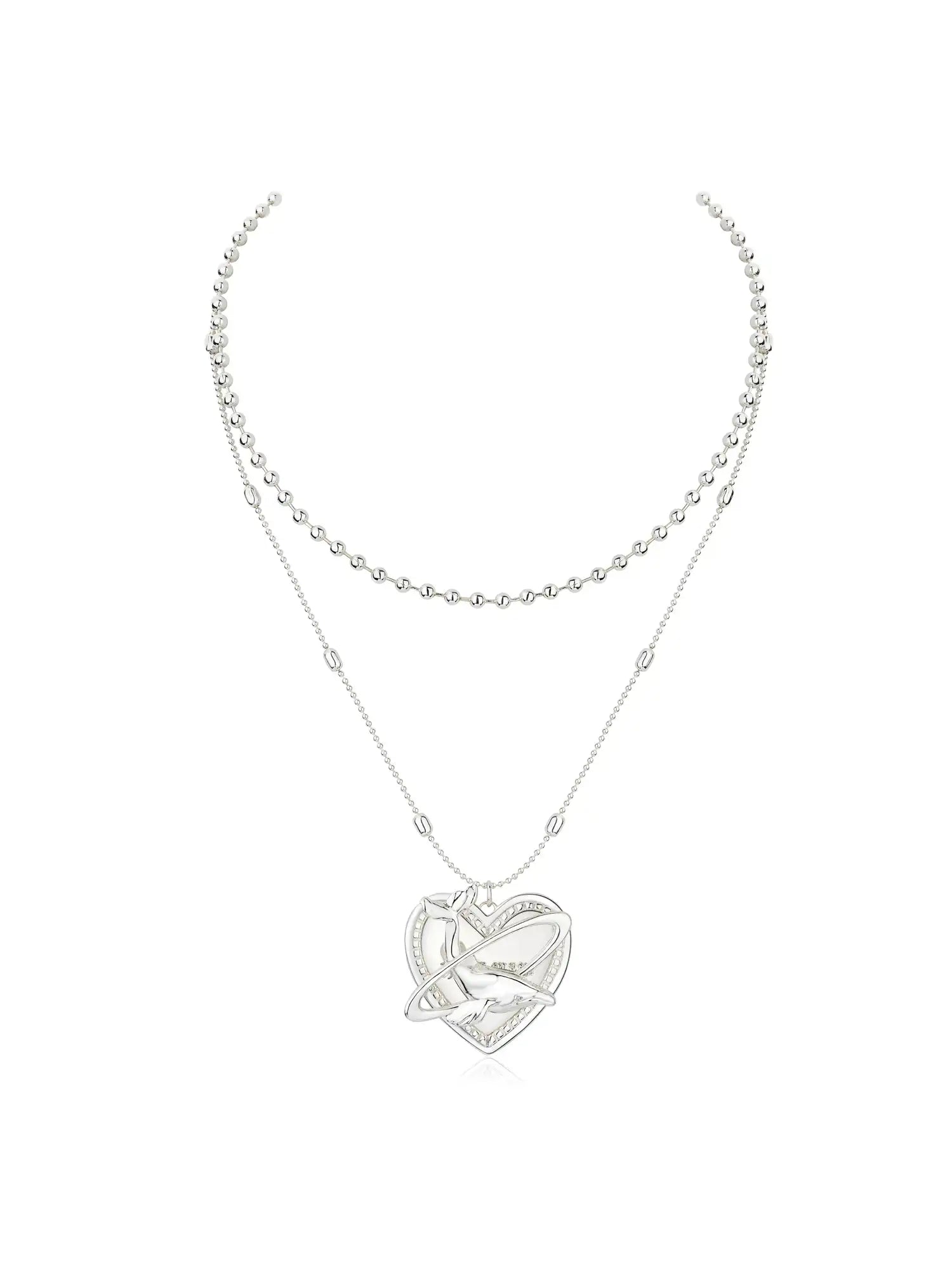 1Jinn M2M Heart Dolphin Pendant Necklace | Canton Collective