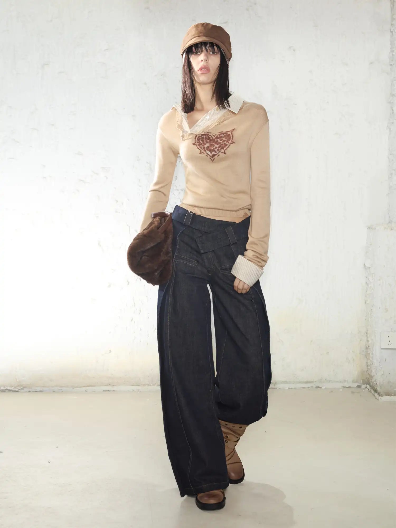 2th Desire Heart Leopard Sweater | Canton Collective