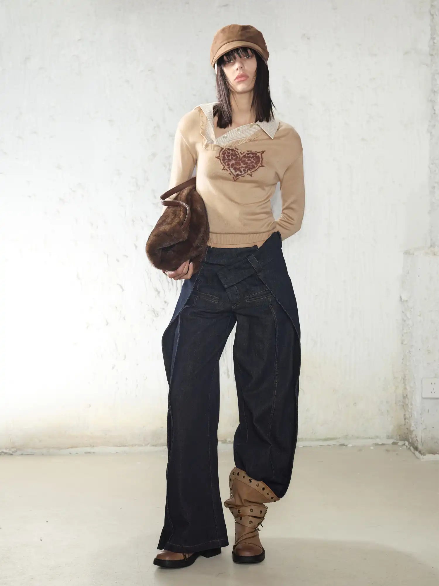 2th Desire Heart Leopard Sweater | Canton Collective