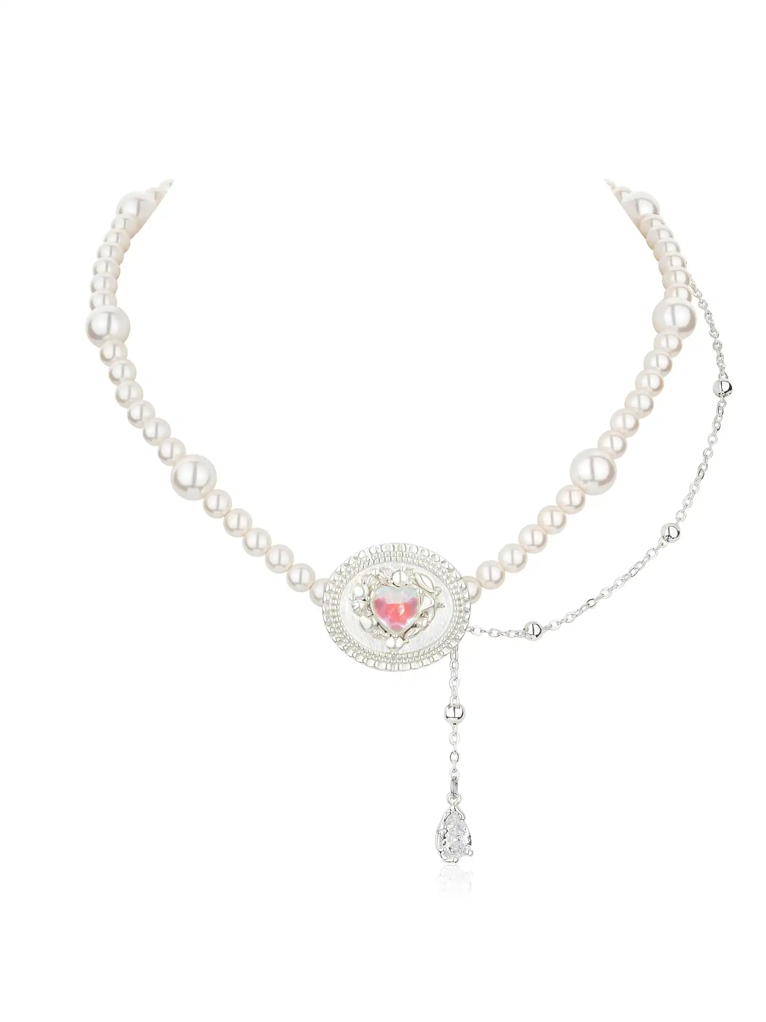 1Jinn M2M Heart Opal Pearl Necklace | Canton Collective