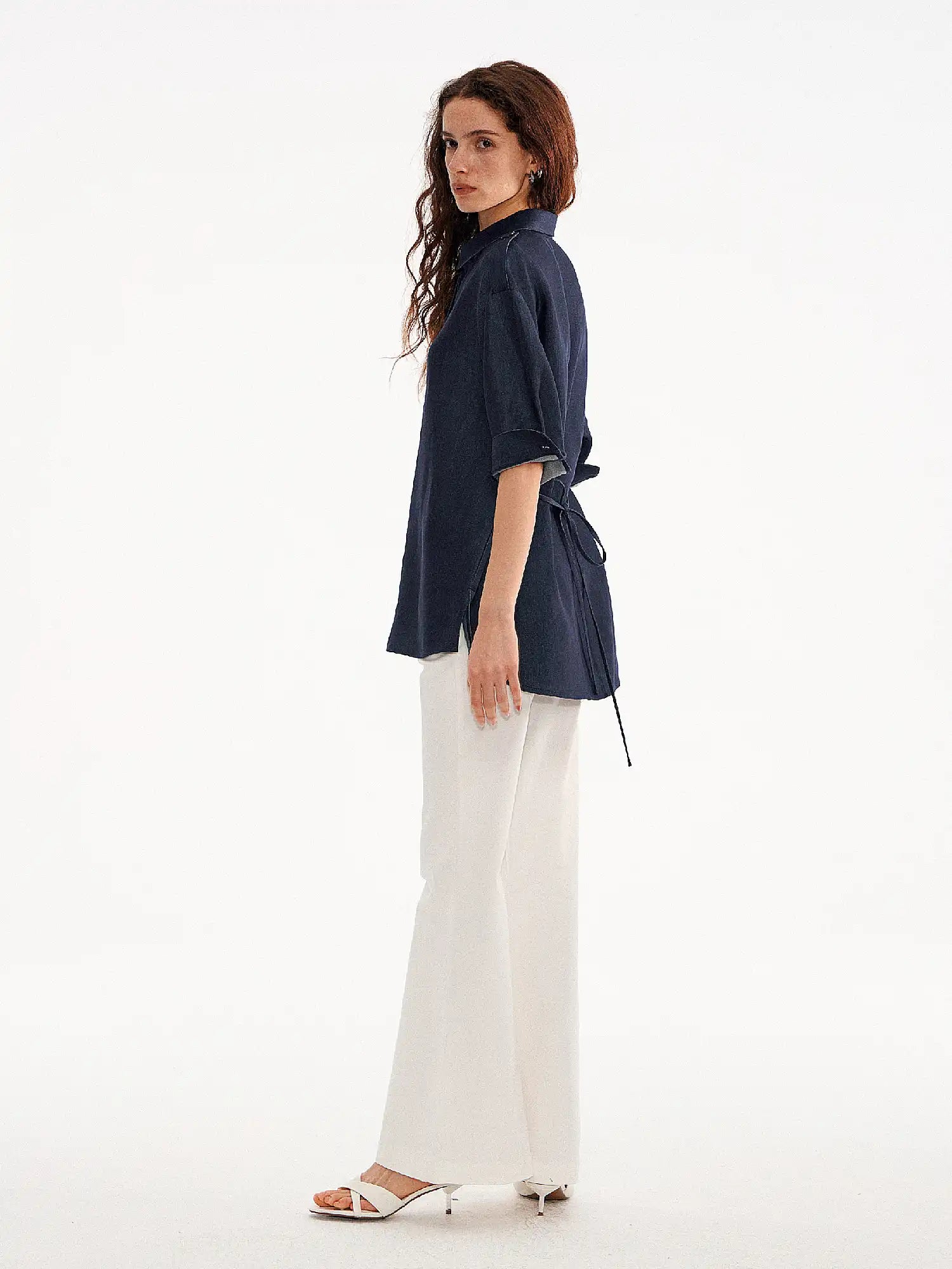 Muse Naps Henley Denim Tunic Shirt Top | Canton Collective
