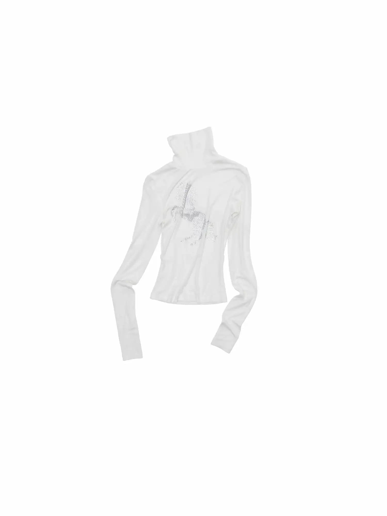 1Jinn Studio High-Neck Rhinestone Crop Top | Canton Collective