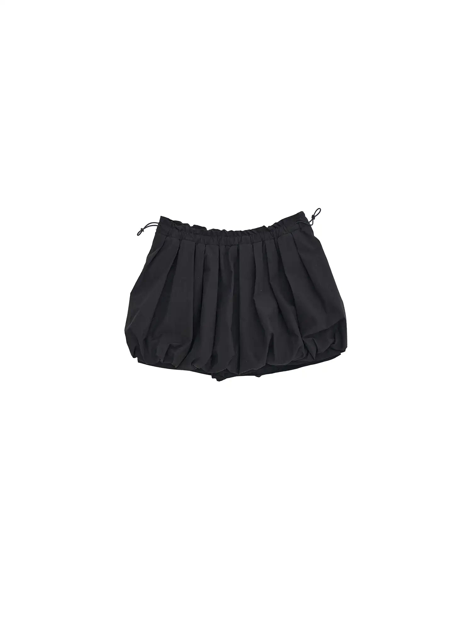 CantonCollective Design High-Waist Bubble Mini Skirt with Drawstring Detail | Canton Collective