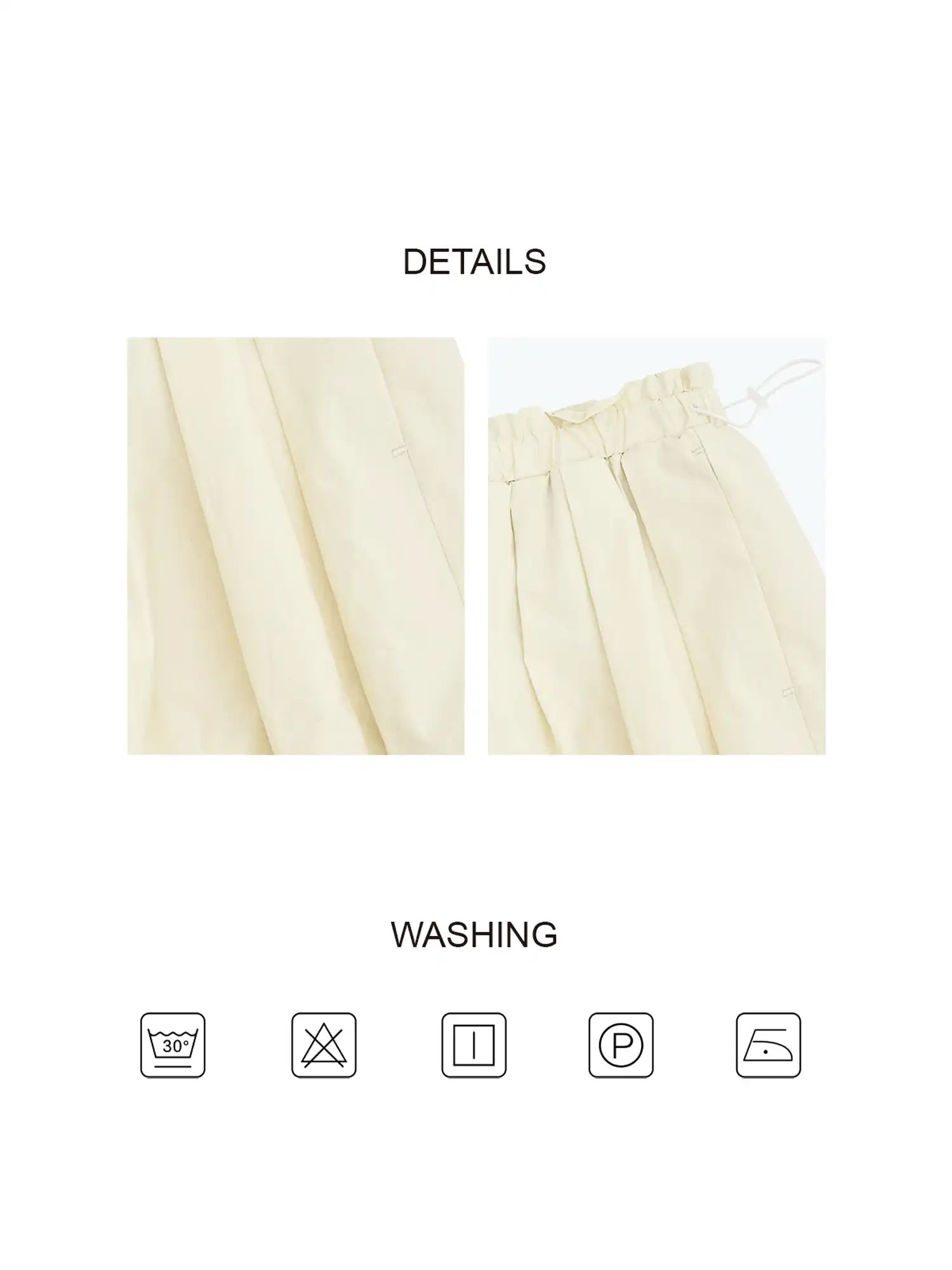 CantonCollective Design High-Waist Bubble Mini Skirt with Drawstring Detail | Canton Collective