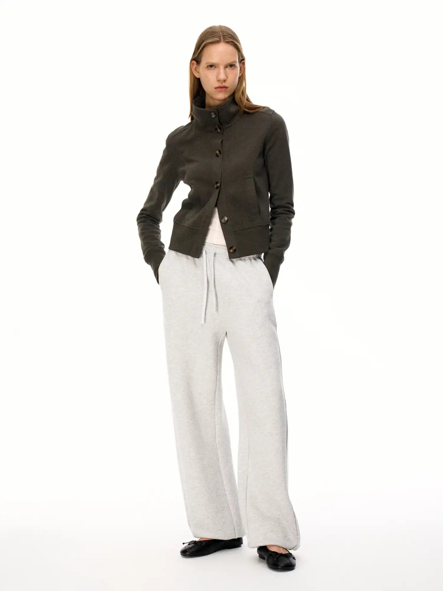 FirstFloor Highly Elastic Knitted Turtleneck Jacket | Canton Collective