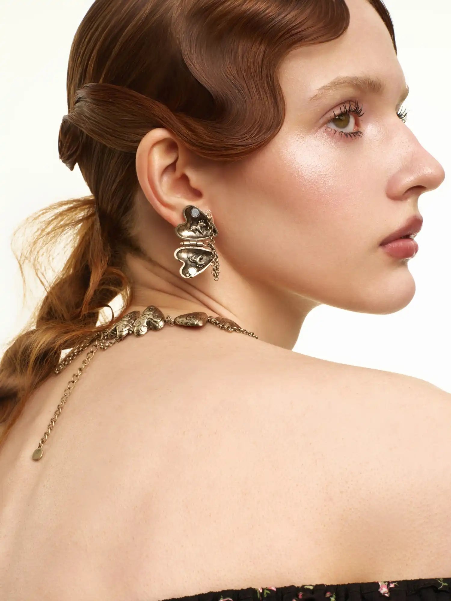 1Jinn M2M Hinged Double Heart Locket Earrings | Canton Collective