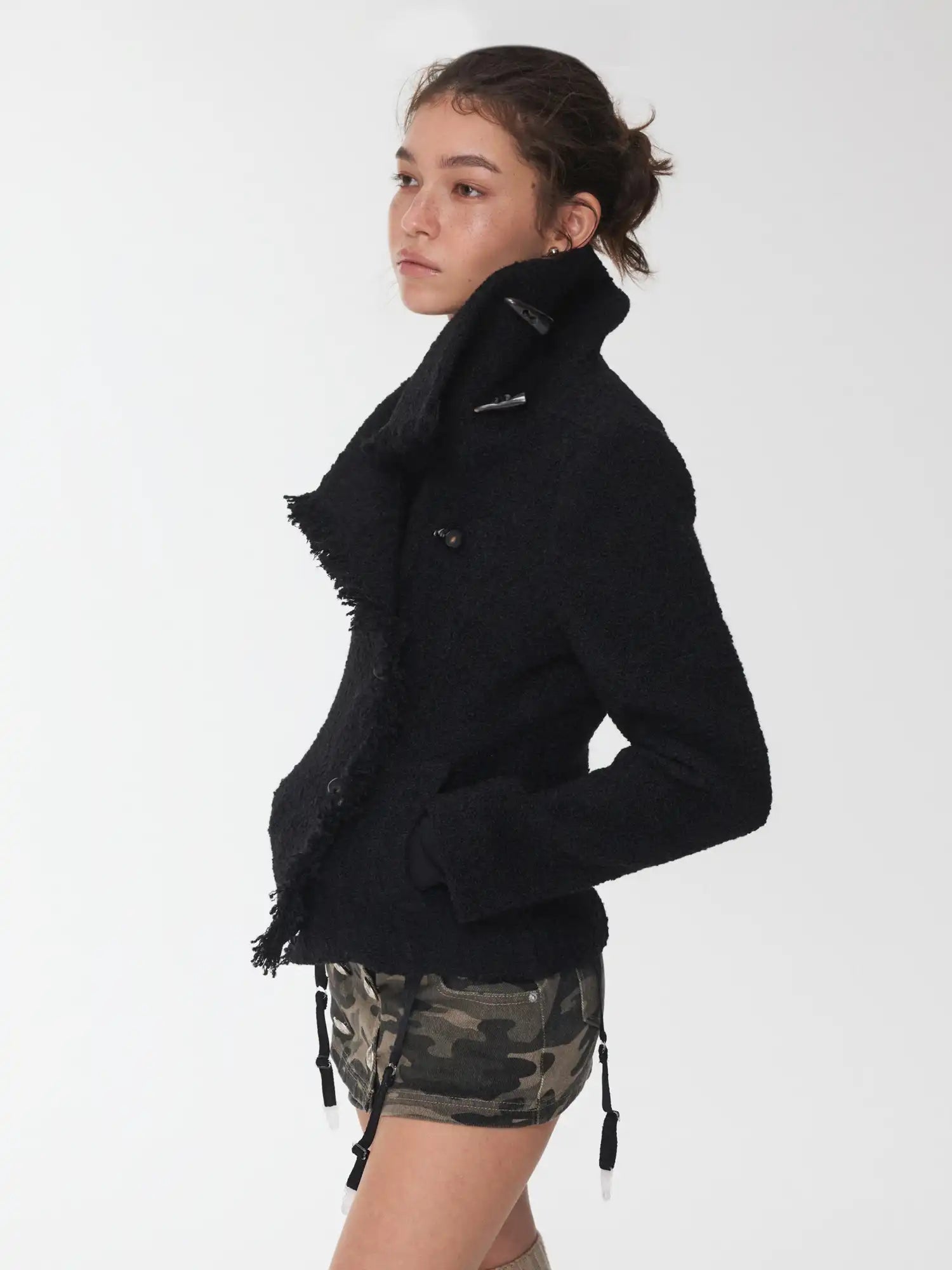 1Jinn Studio Horn Button Wool Coat | Canton Collective