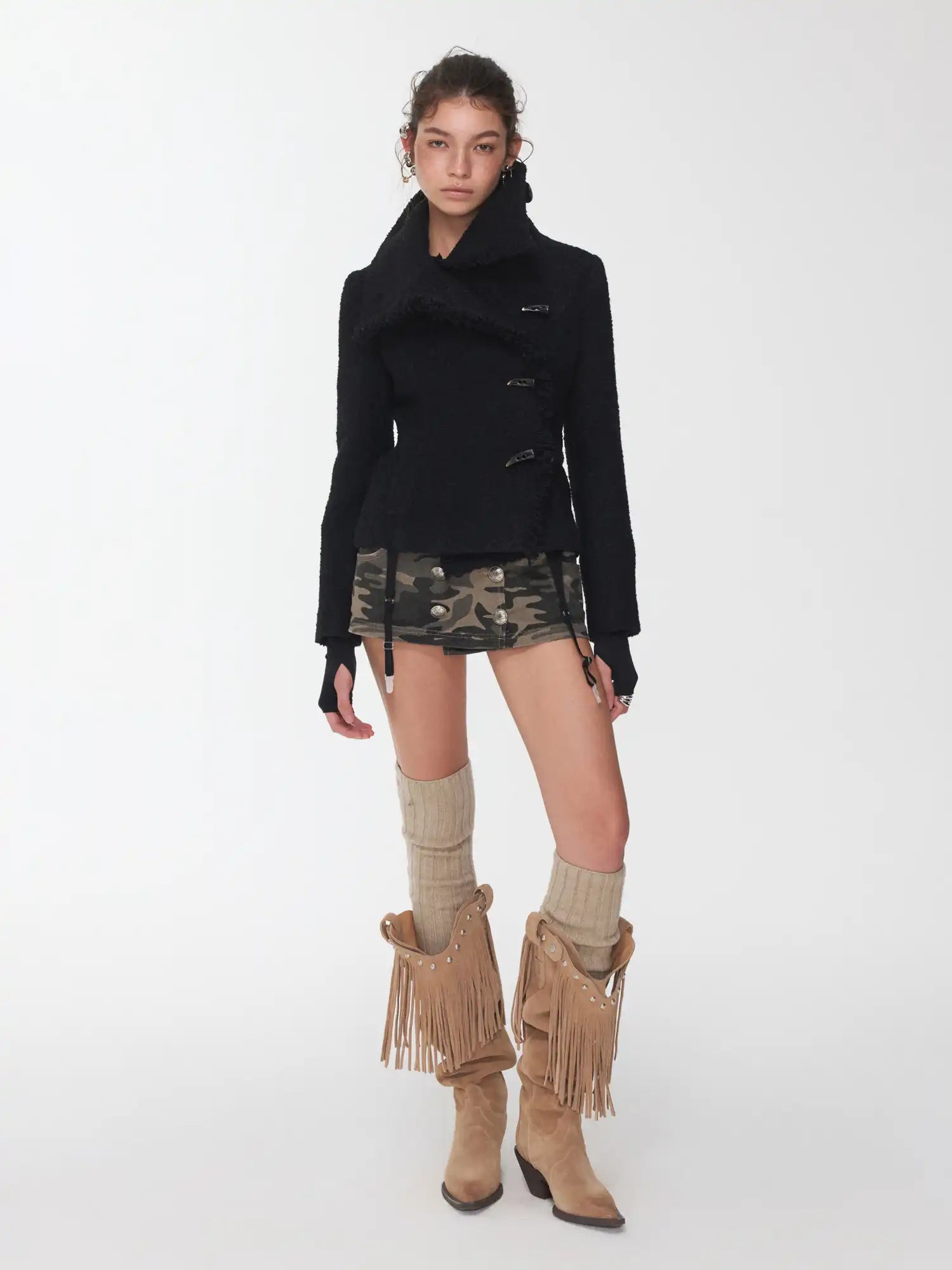 1Jinn Studio Horn Button Wool Coat | Canton Collective