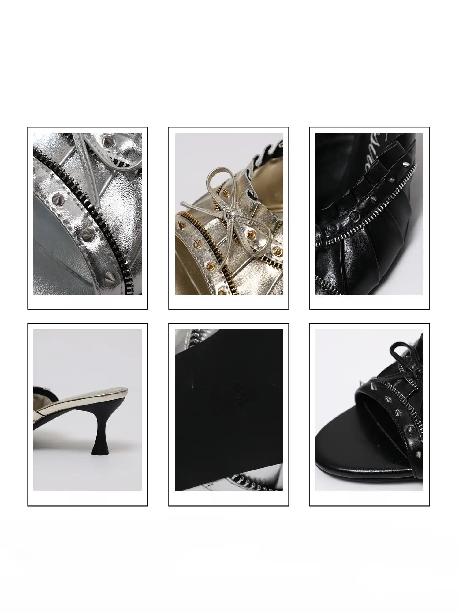 2th Desire Indie Rock Studded Peep Toe Stilettos | Canton Collective