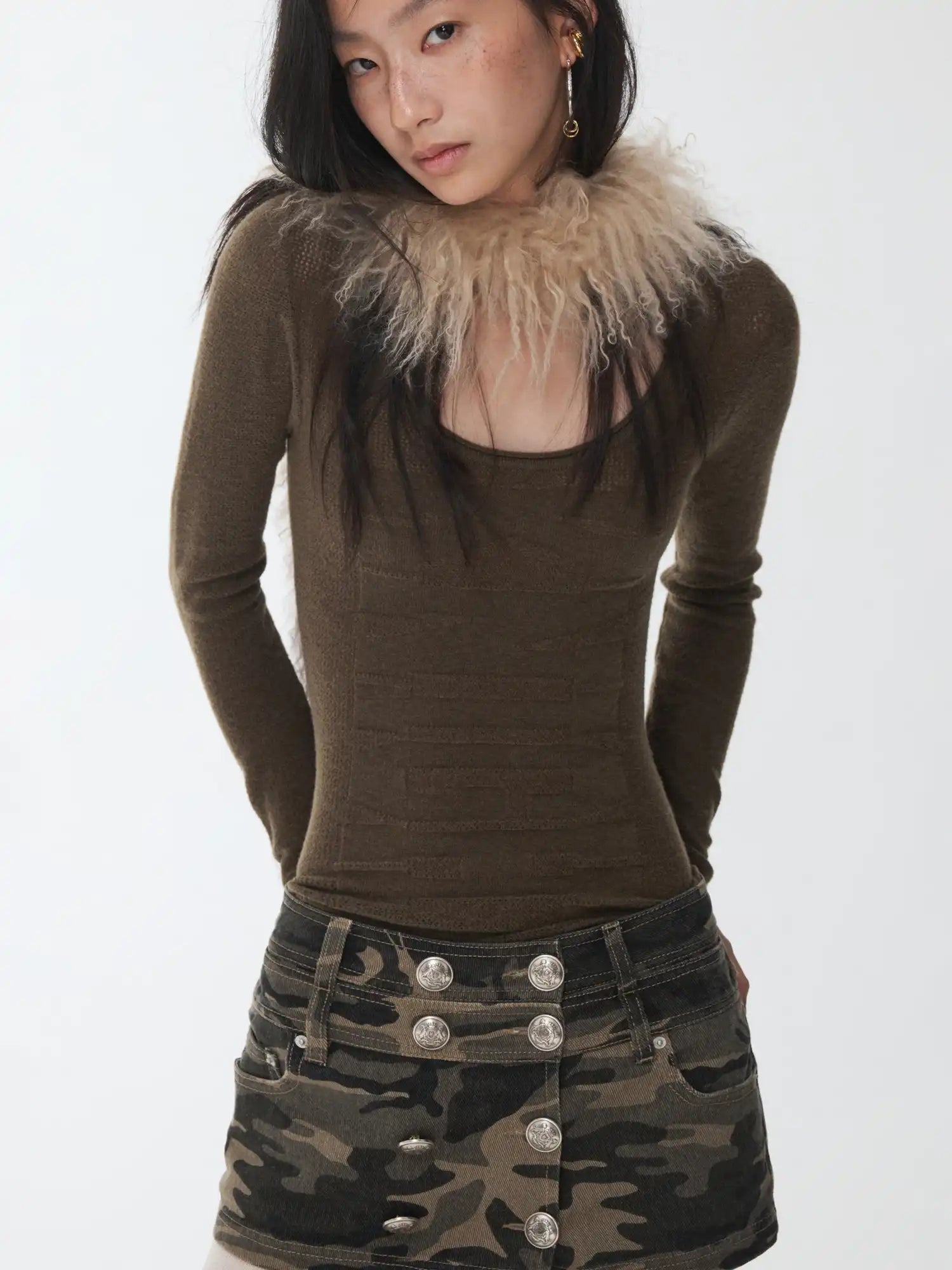 1Jinn Studio Jacquard knitted Top | Canton Collective