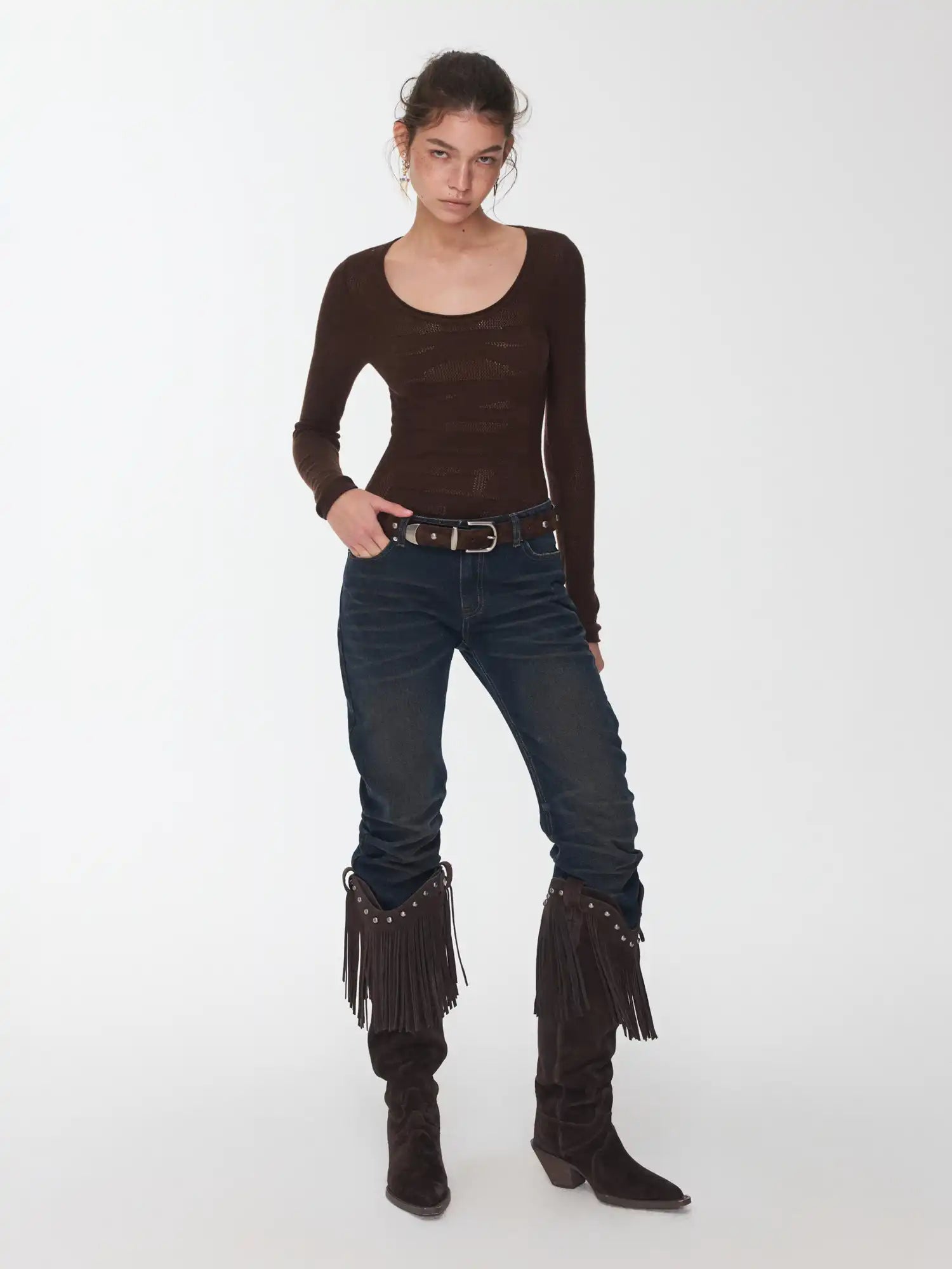 1Jinn Studio Jacquard knitted Top | Canton Collective