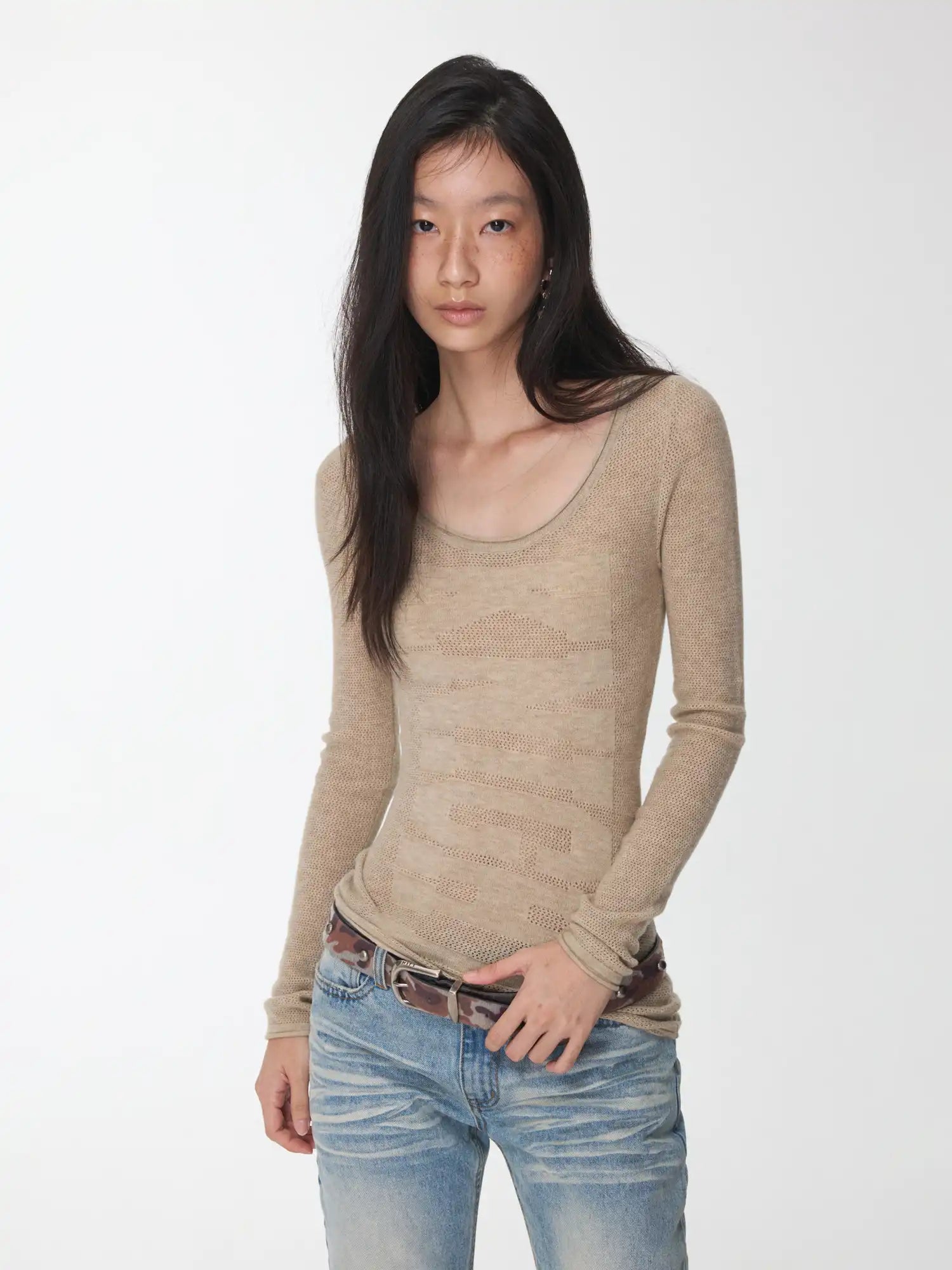 1Jinn Studio Jacquard knitted Top | Canton Collective