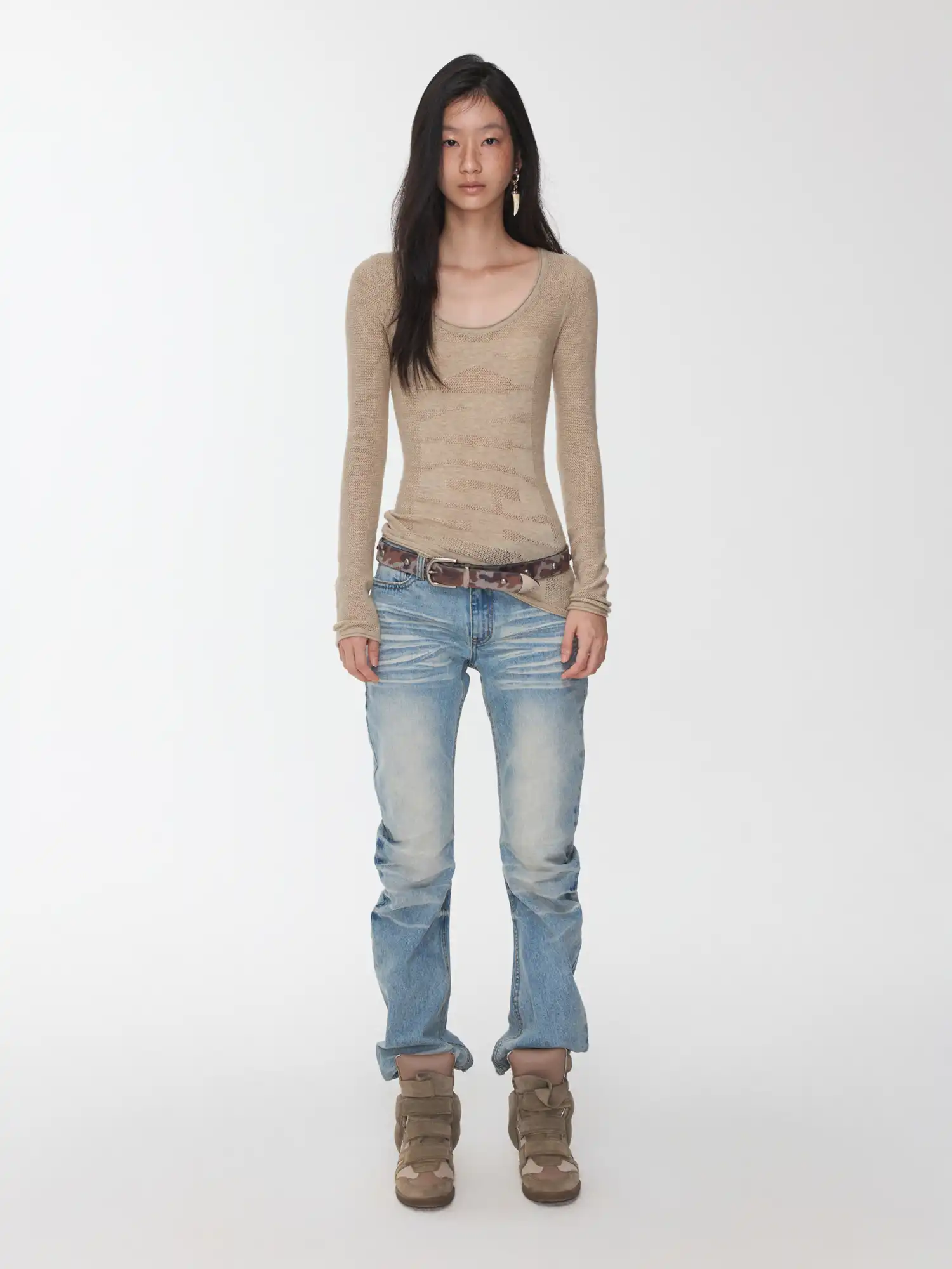 1Jinn Studio Jacquard knitted Top | Canton Collective