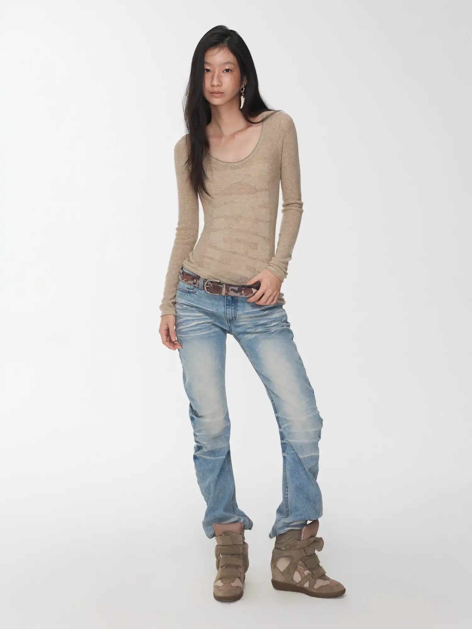 1Jinn Studio Jacquard knitted Top | Canton Collective