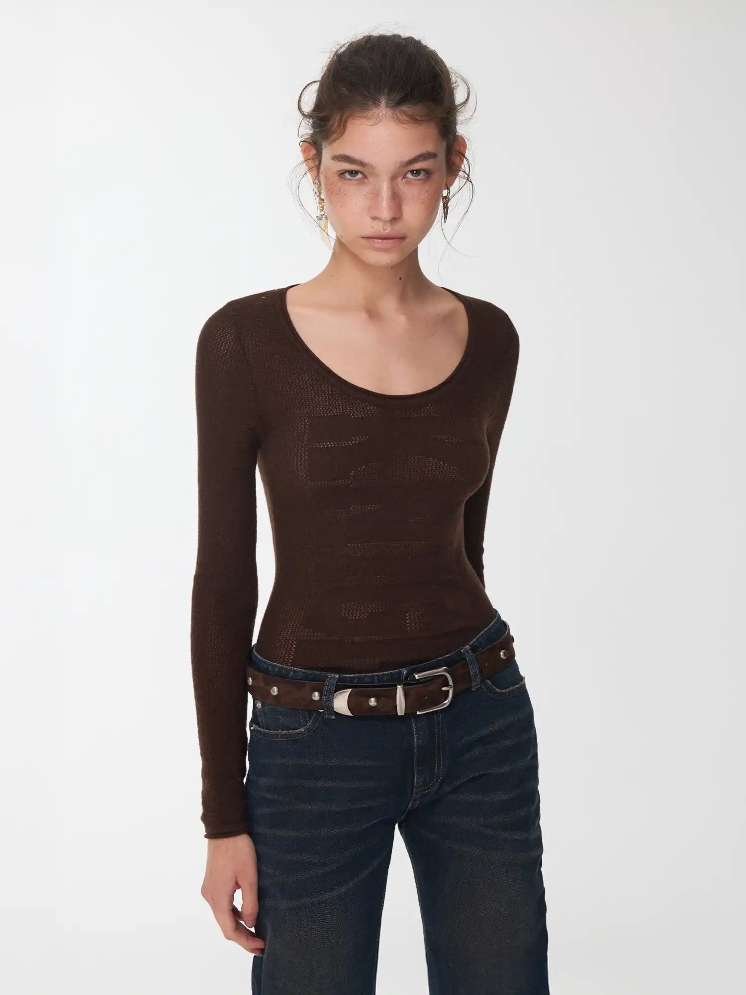 1Jinn Studio Jacquard knitted Top | Canton Collective