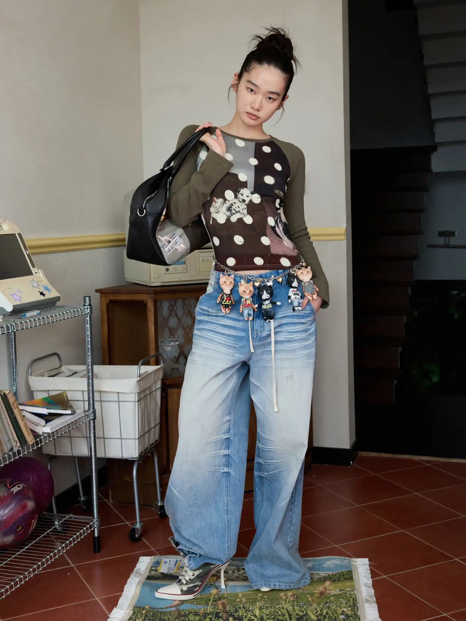 1Jinn Studio Kawaii Plush Cat Keychain | Canton Collective