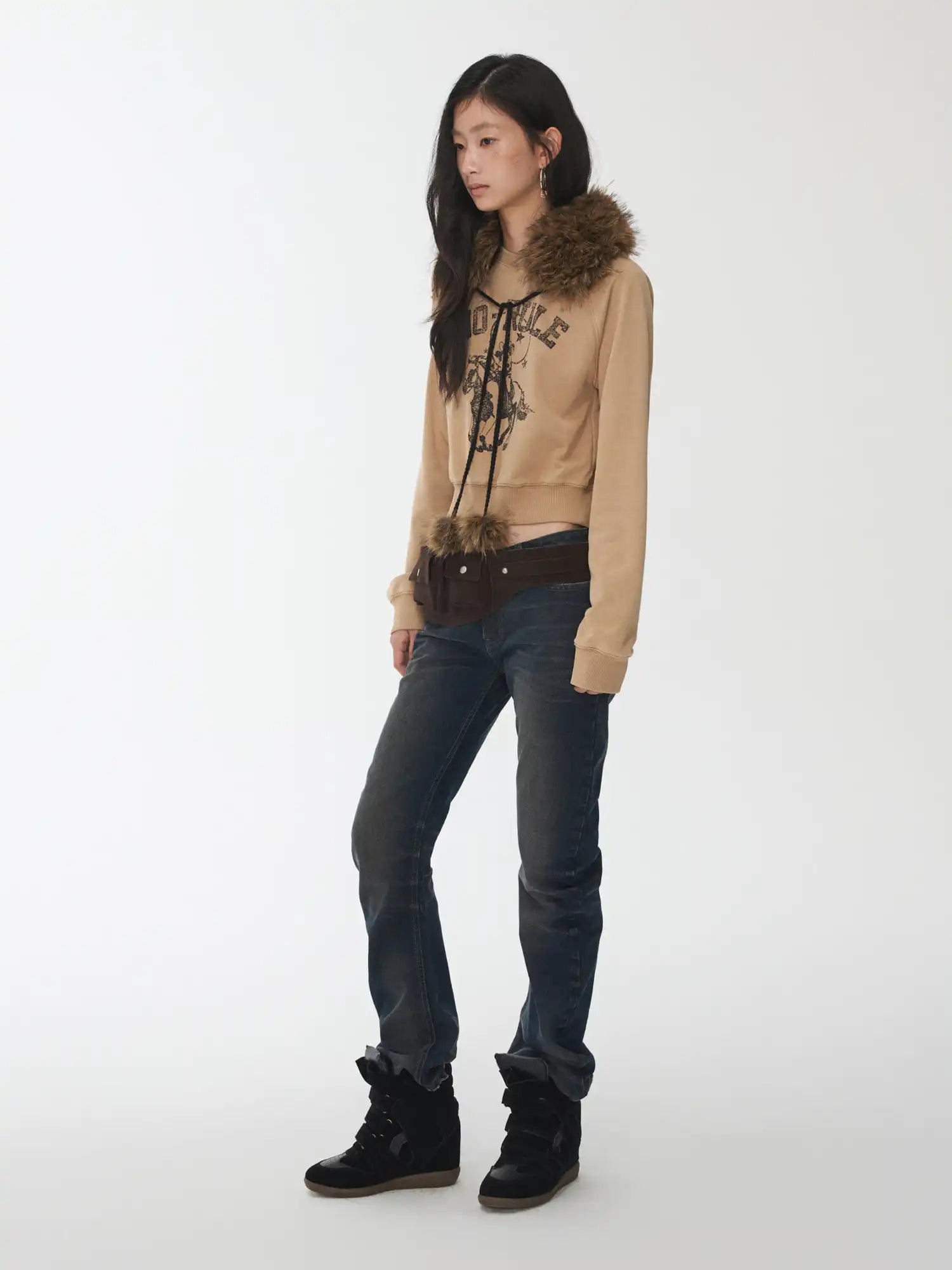 1Jinn Studio Knight Cat Ripped Sweatshirt | Canton Collective