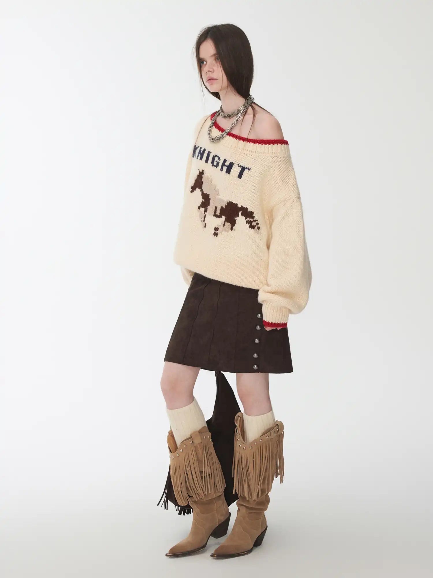 1Jinn Studio Knight Off-Shoulder Sweater | Canton Collective