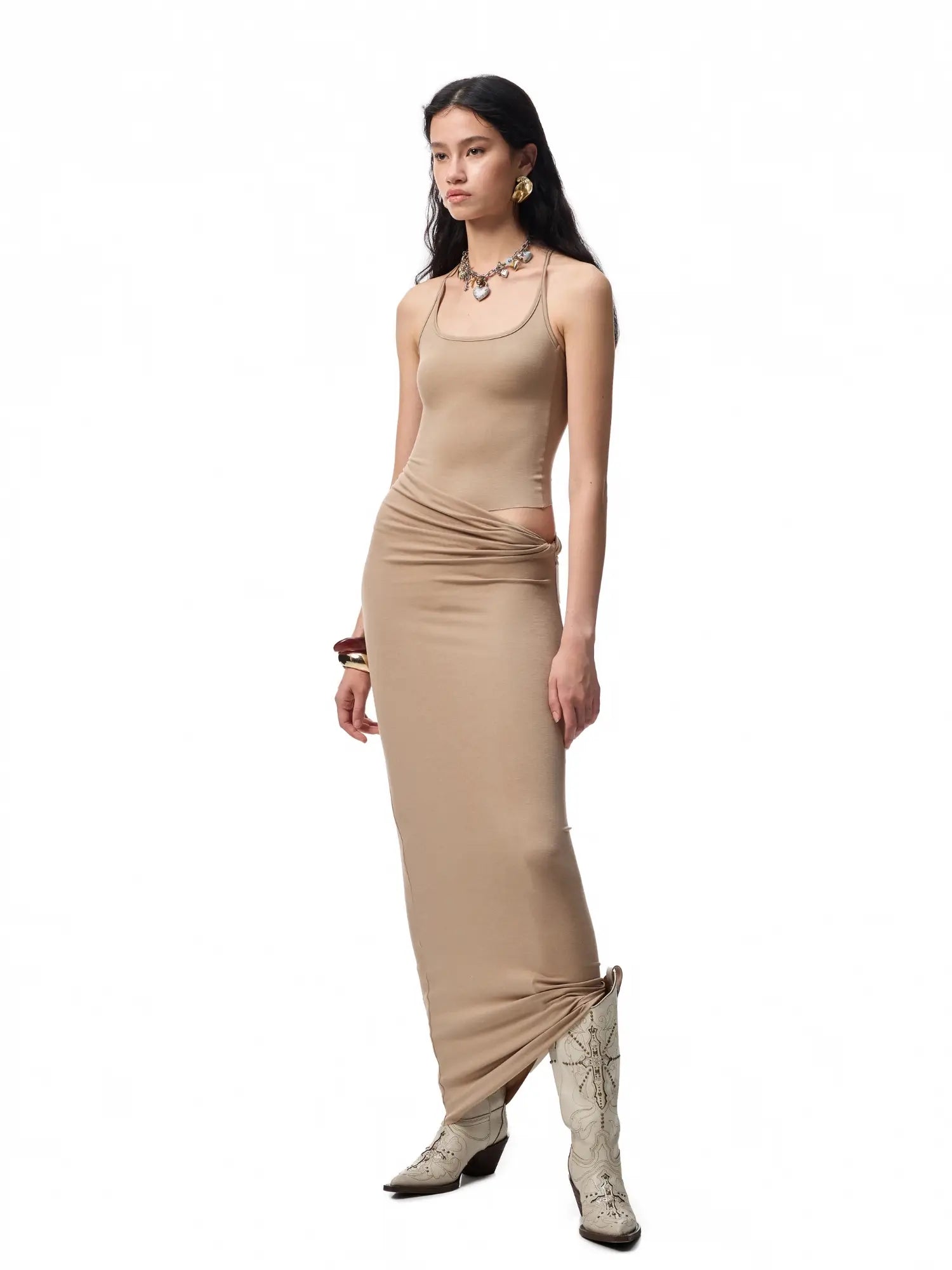 1Jinn Studio Knot-Back Sculpt Skirt | Canton Collective