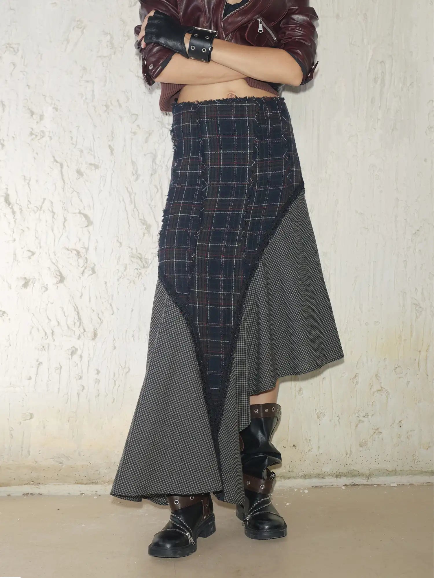 2th Desire Spliced Irregular Skirt | Canton Collective